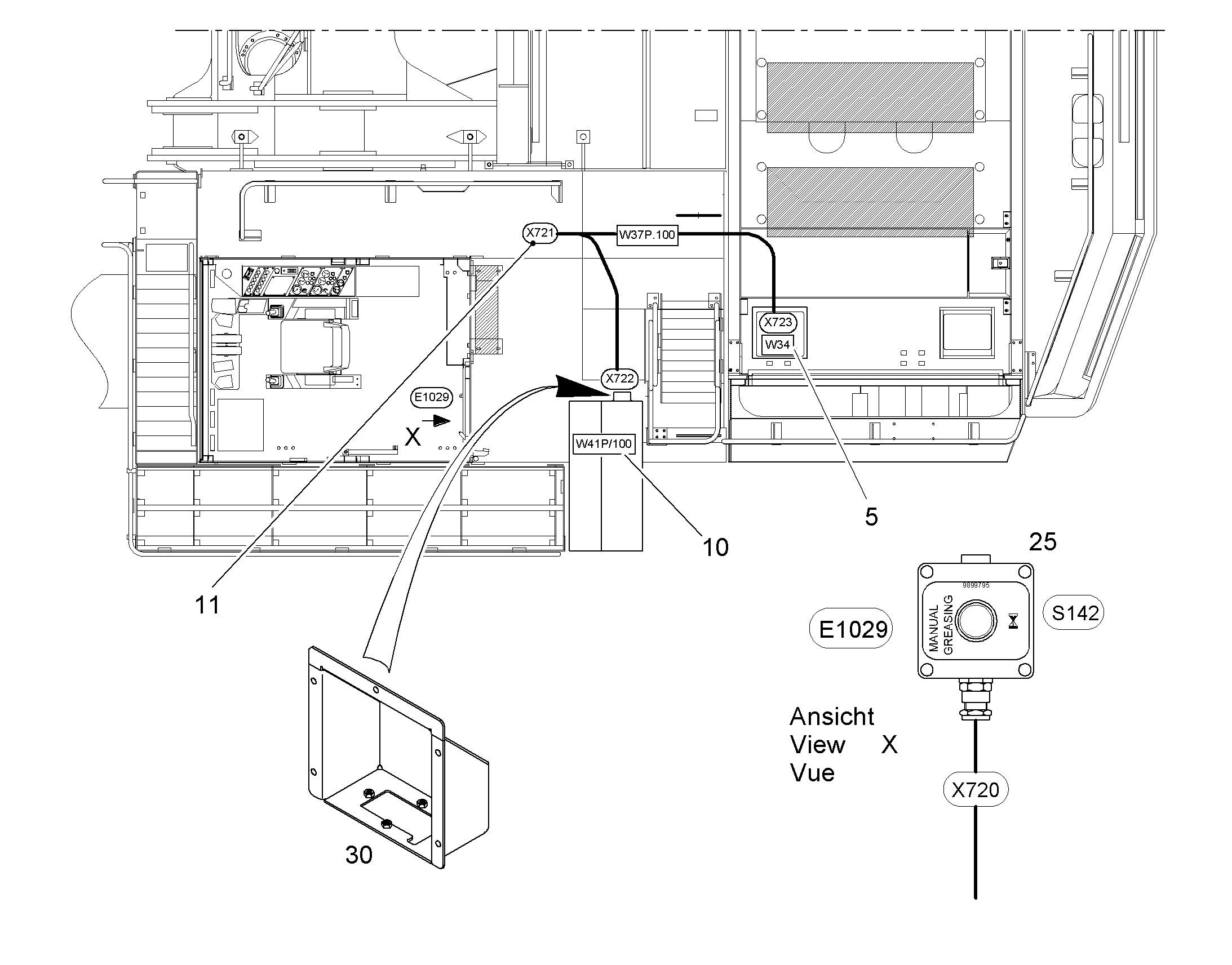 КОМПЛЕКТ КАБЕЛЕЙ 10039362 LIEBHERR