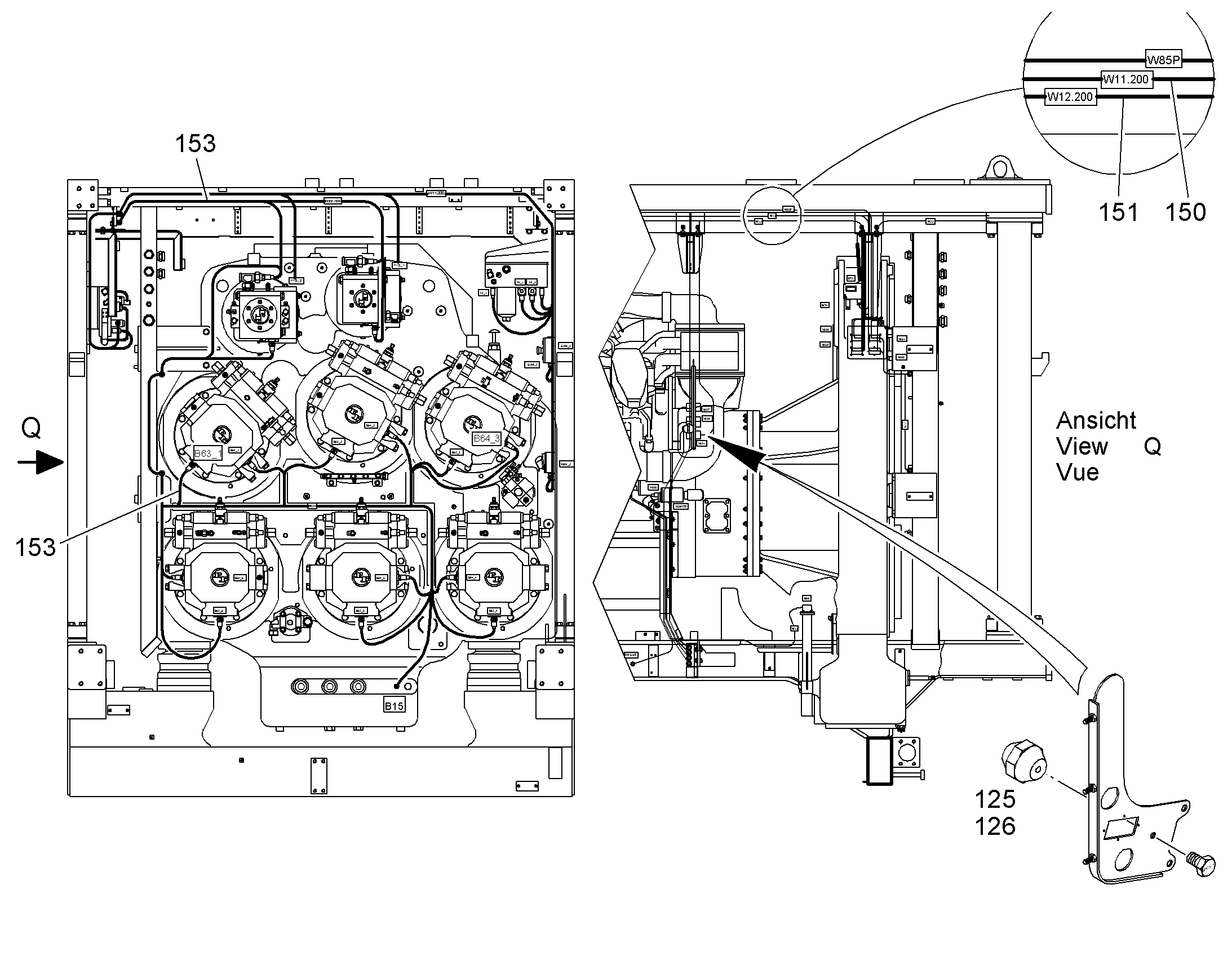 КОМПЛЕКТ КАБЕЛЕЙ 10038431 LIEBHERR