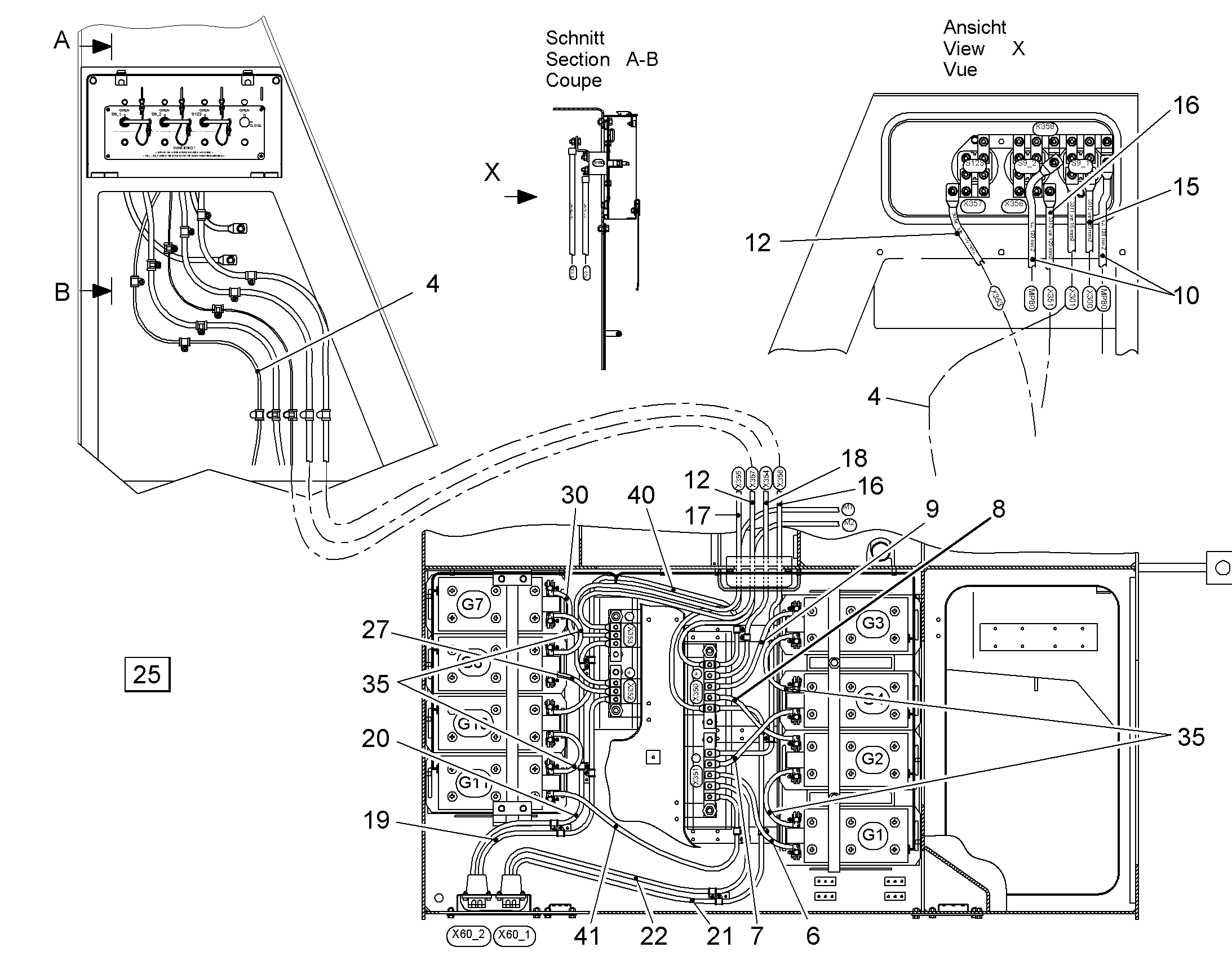 КОМПЛЕКТ КАБЕЛЕЙ 10028677 LIEBHERR