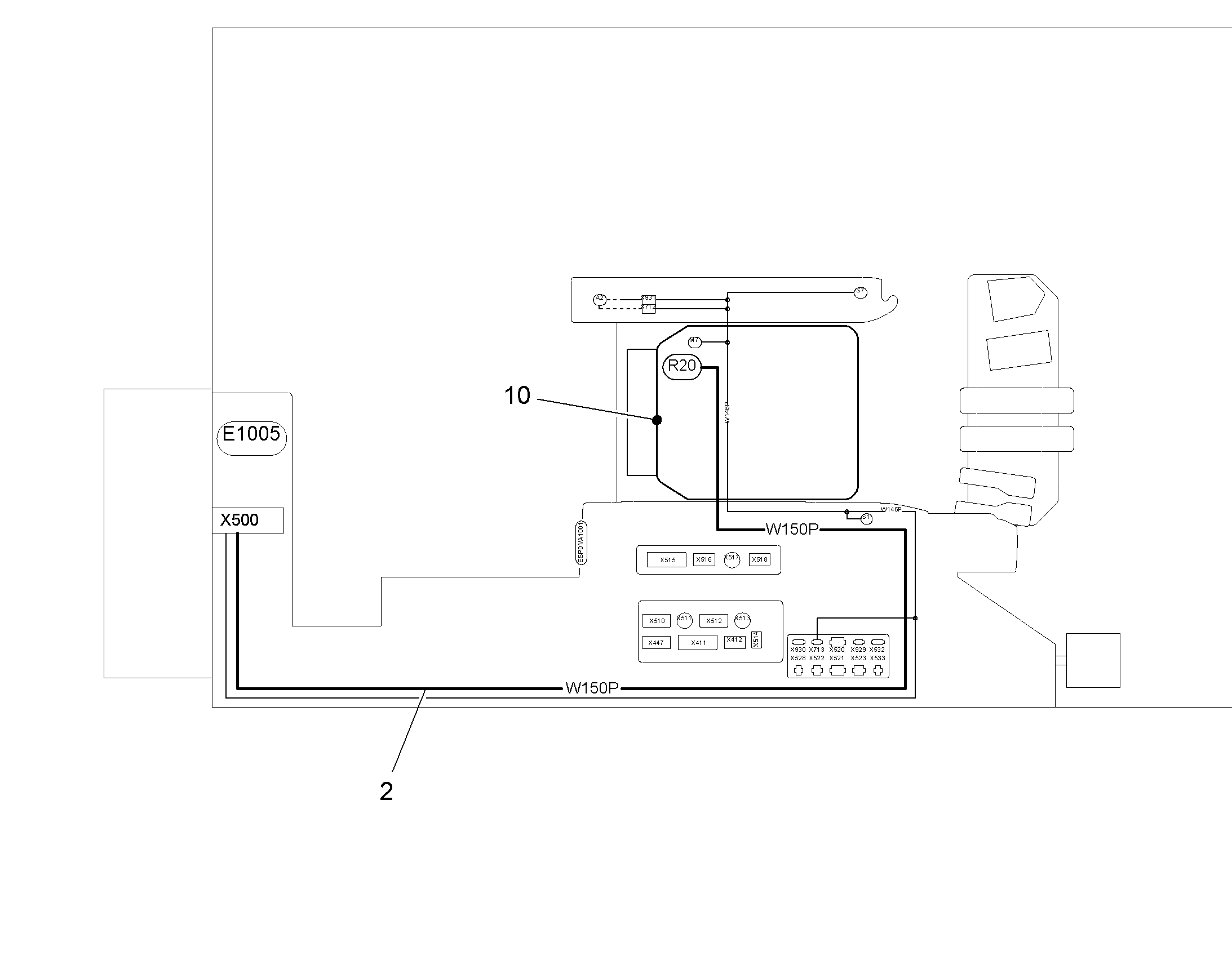 КОМПЛЕКТ КАБЕЛЕЙ 10036953 LIEBHERR