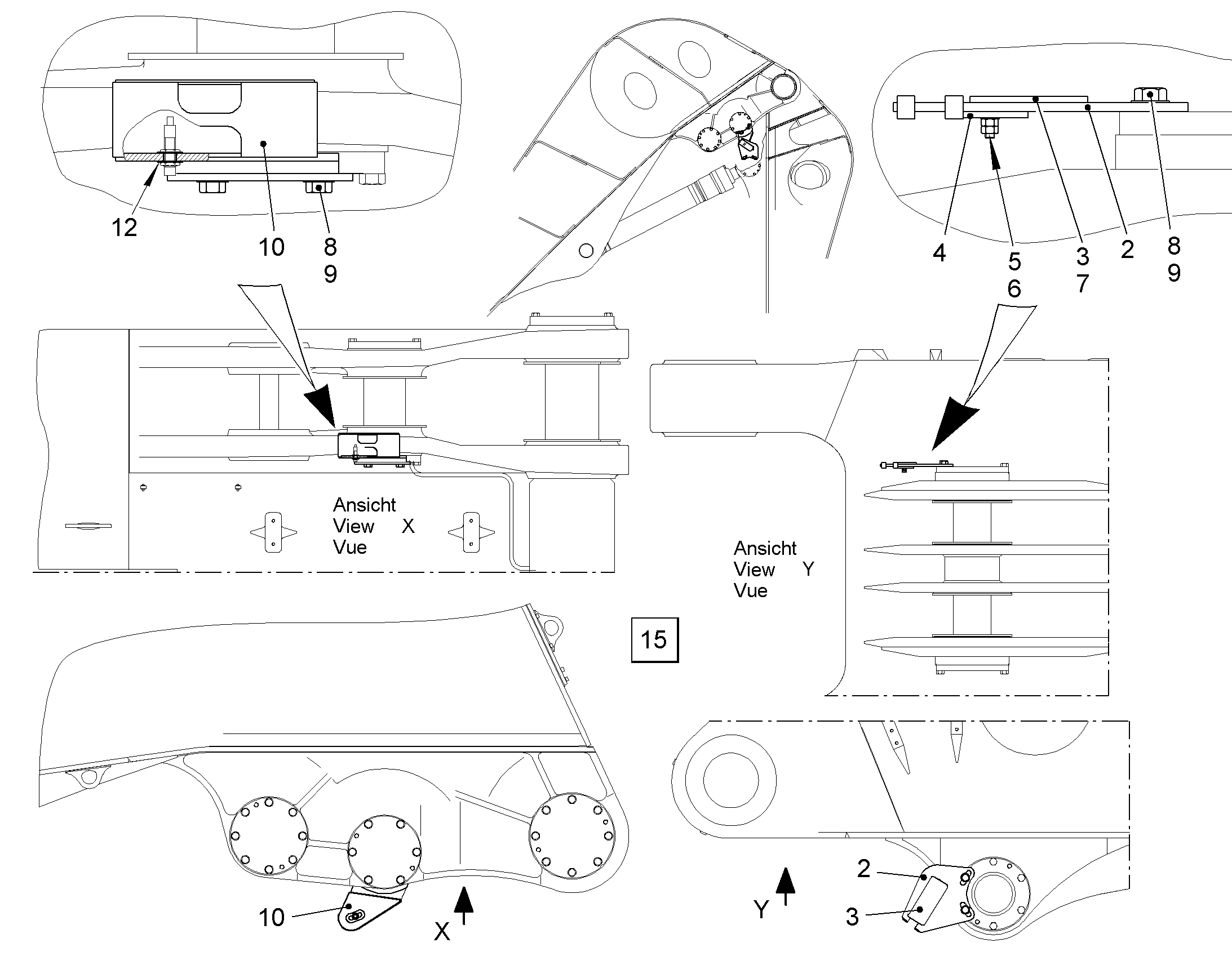 ВСТРОЕННЫЕ ДЕТАЛИ 9013040 LIEBHERR