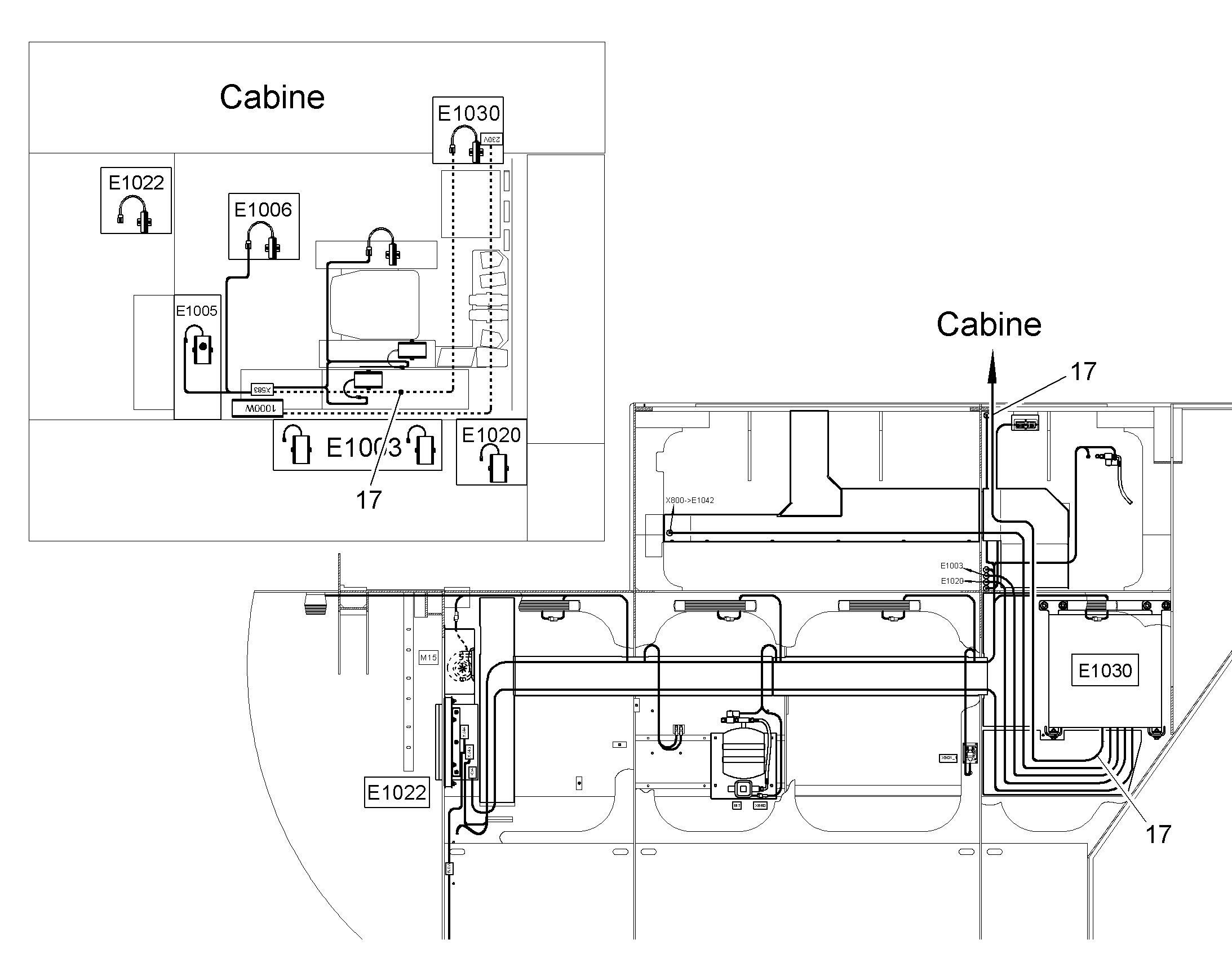 КОМПЛЕКТ КАБЕЛЕЙ 10115375 LIEBHERR