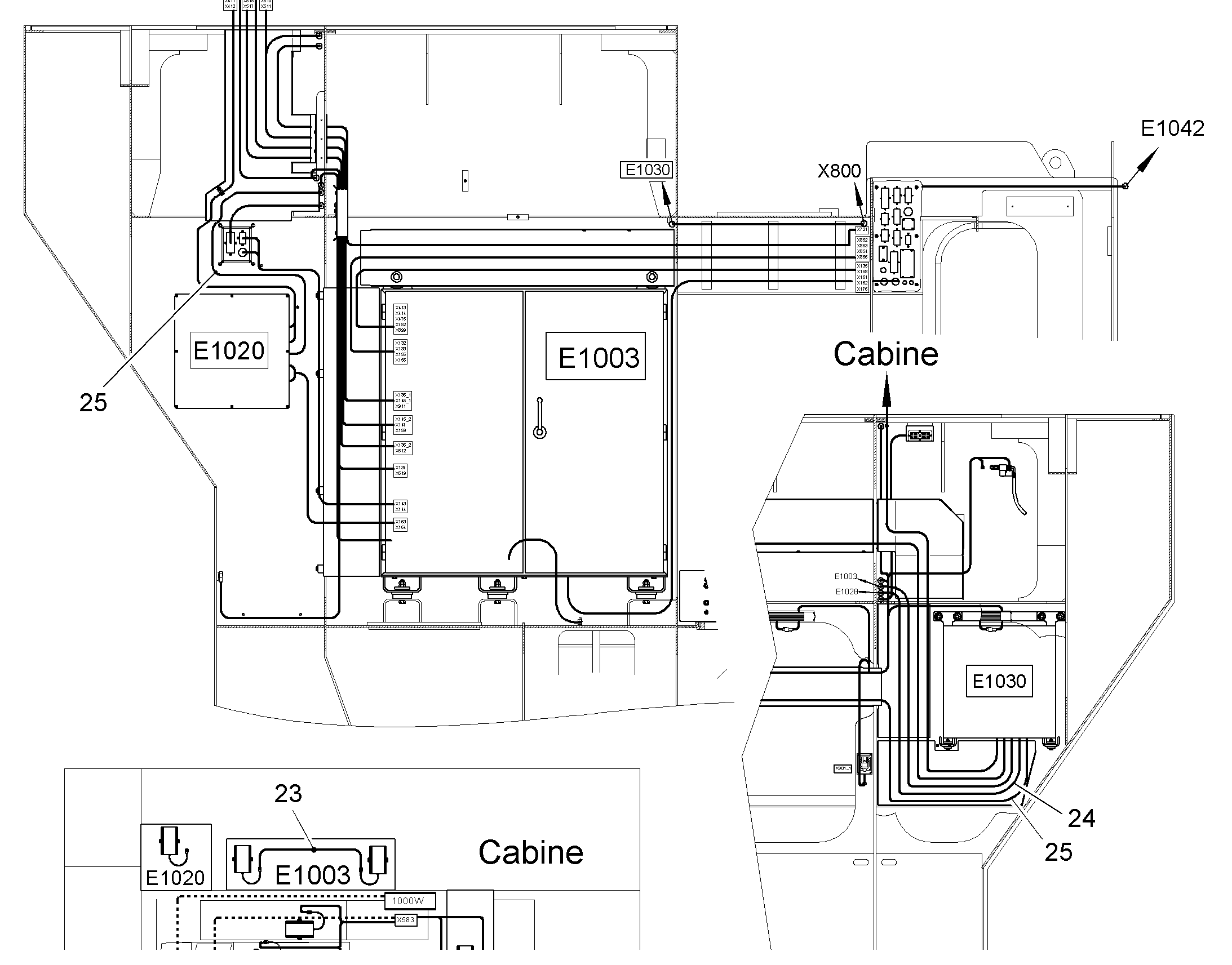 КОМПЛЕКТ КАБЕЛЕЙ 10039166 LIEBHERR