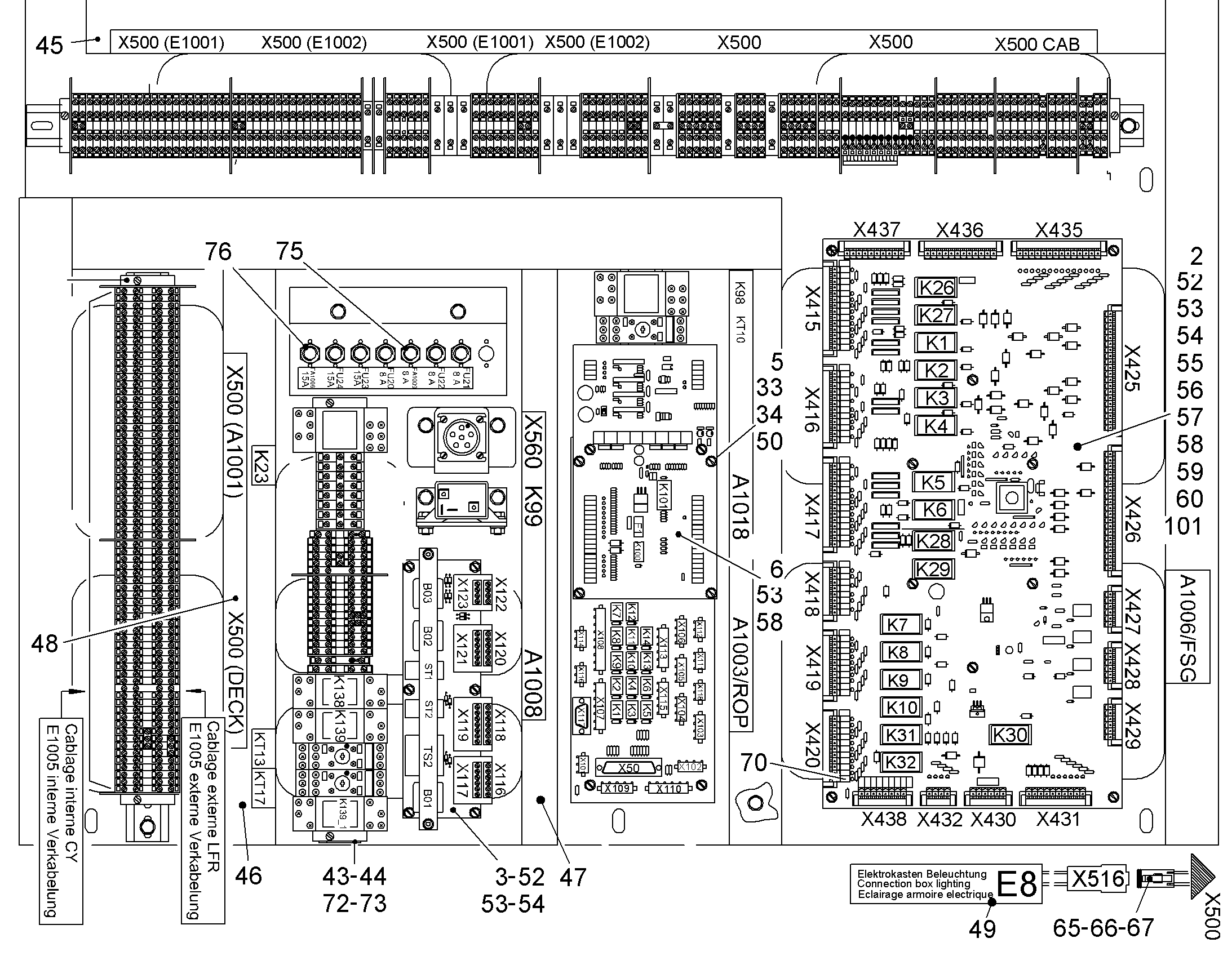 КОМПЛЕКТ ТАБЛИЧЕК 10002432 LIEBHERR