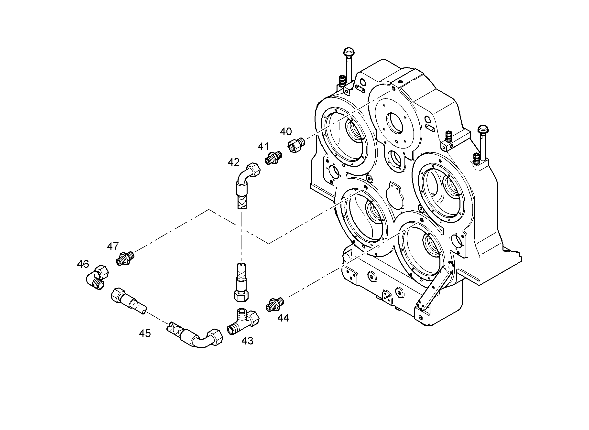 ШЛАНГ МАСЛЯНЫЙ 8X1200 5616397 LIEBHERR