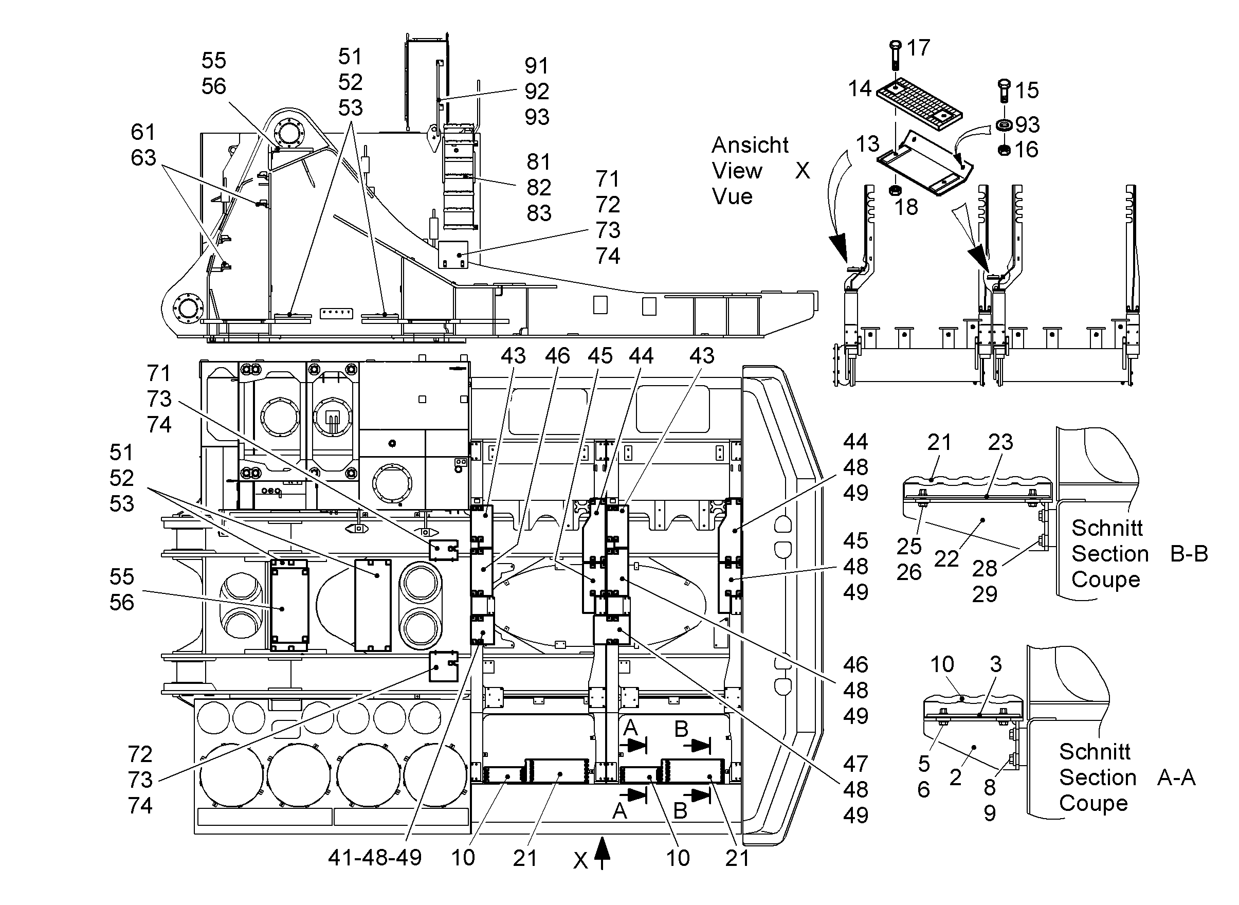 РУЧКА 9688924 LIEBHERR