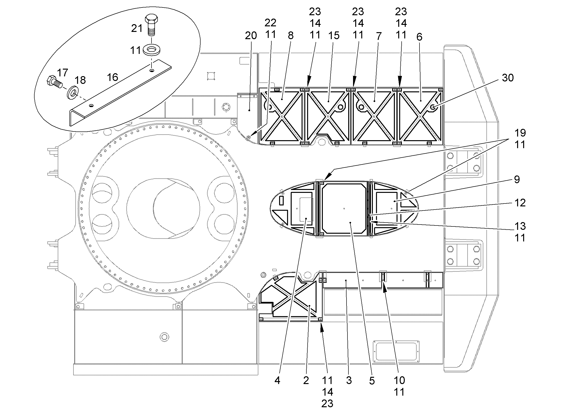 КРЫШКА 11072874 LIEBHERR
