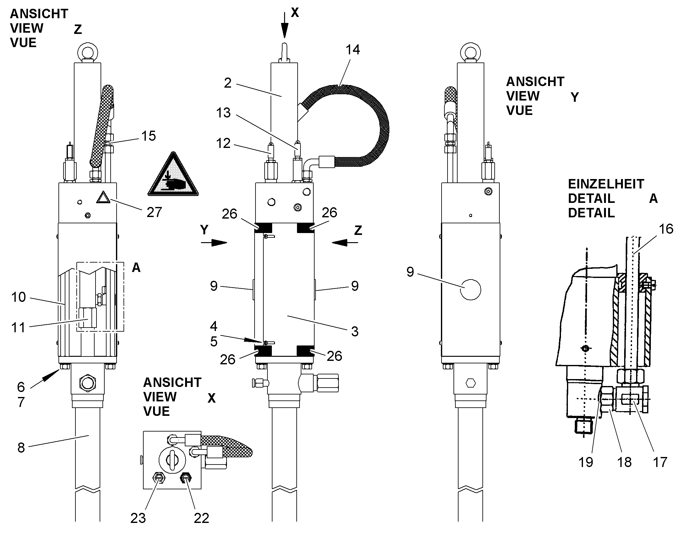 ШЛАНГОПРОВОД 10043263 LIEBHERR