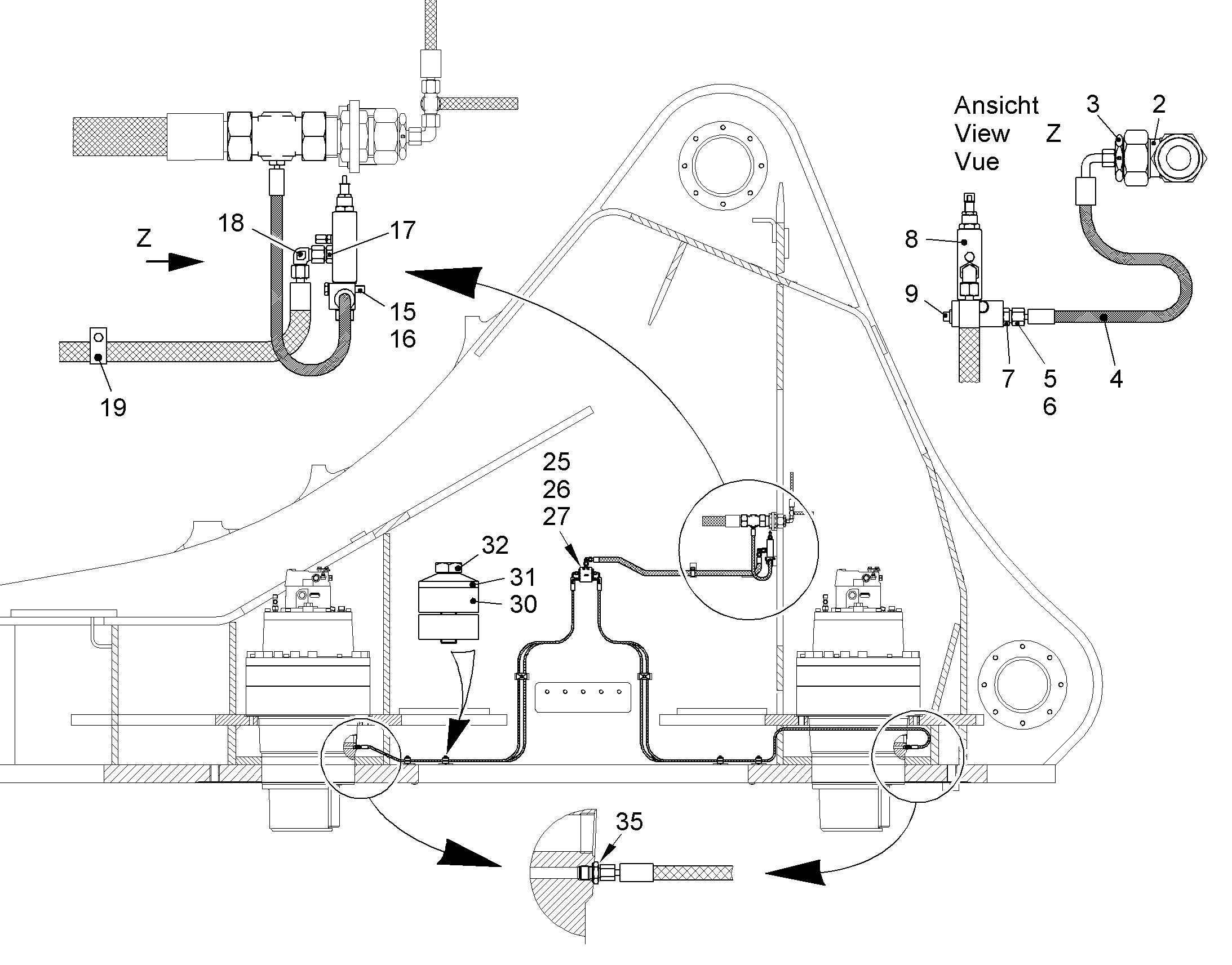 РАСПРЕДЕЛИТЕЛЬ 10032325 LIEBHERR