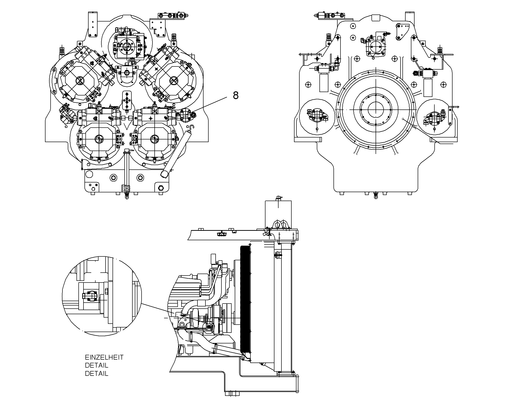 НАСОС ШЕСТЕРЕННЫЙ ДВОЙНОЙ 11492146 LIEBHERR