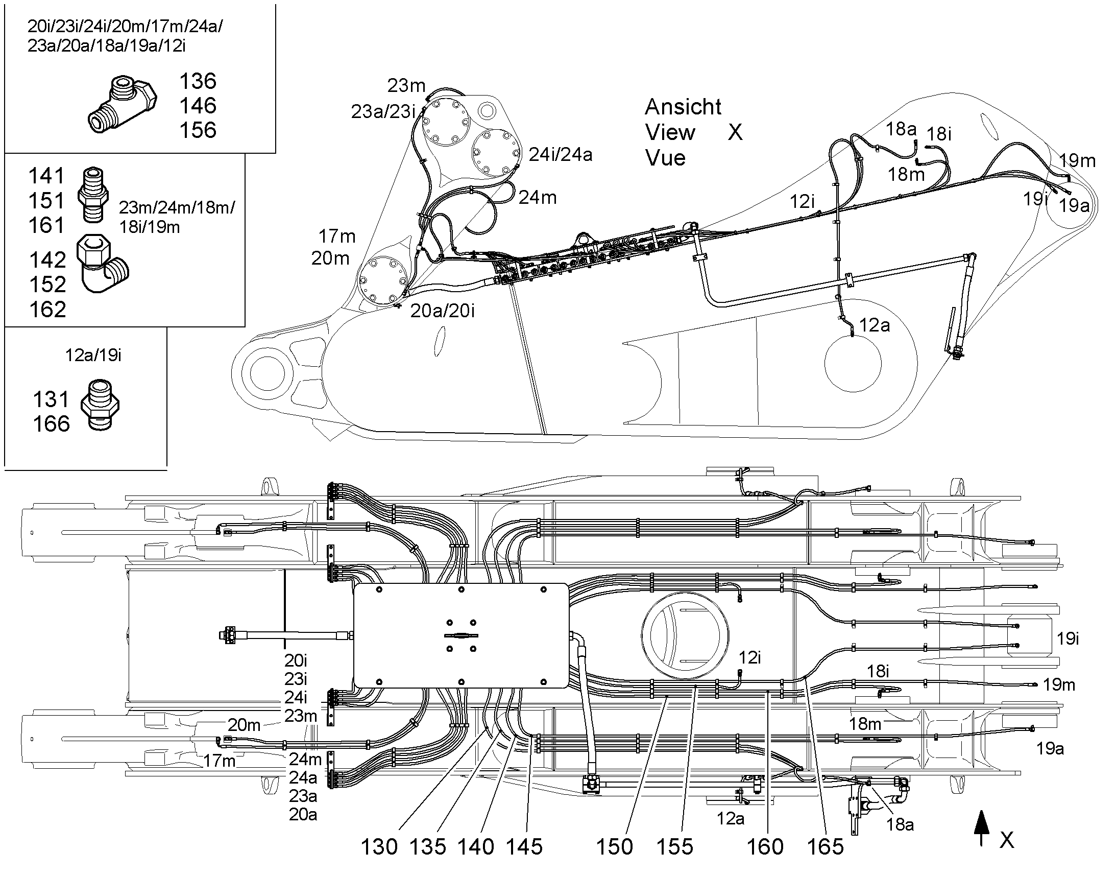 ШЛАНГ МАСЛЯНЫЙ 8X3950 5614863 LIEBHERR