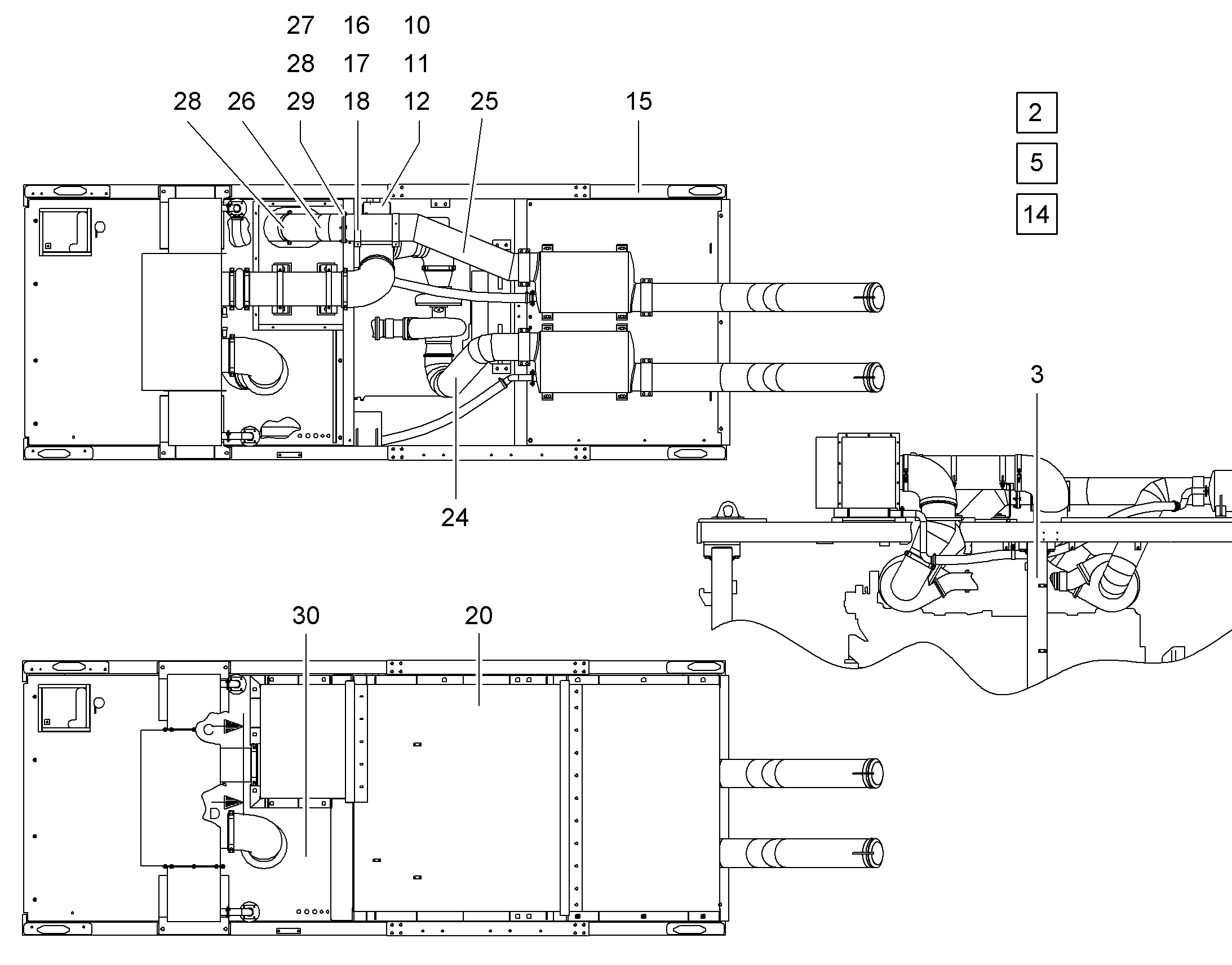 ТРУБКА ВЫХЛОПНАЯ 10037916 LIEBHERR