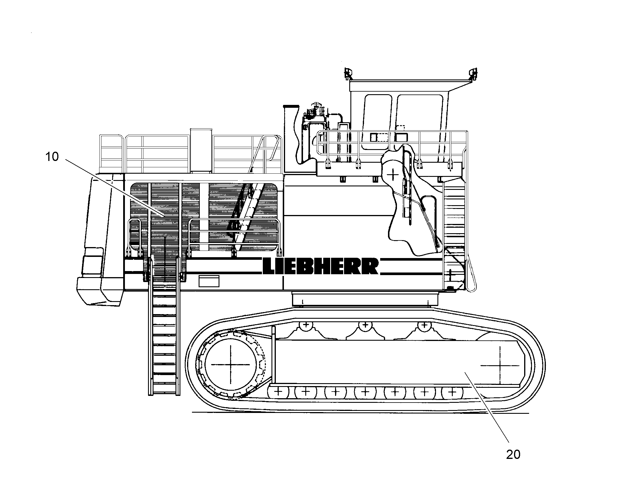 ВЫВОД ХОЛОДА Д. ПОВ. ПЛАТФОРМЫ R996-30°C 12197447 LIEBHERR