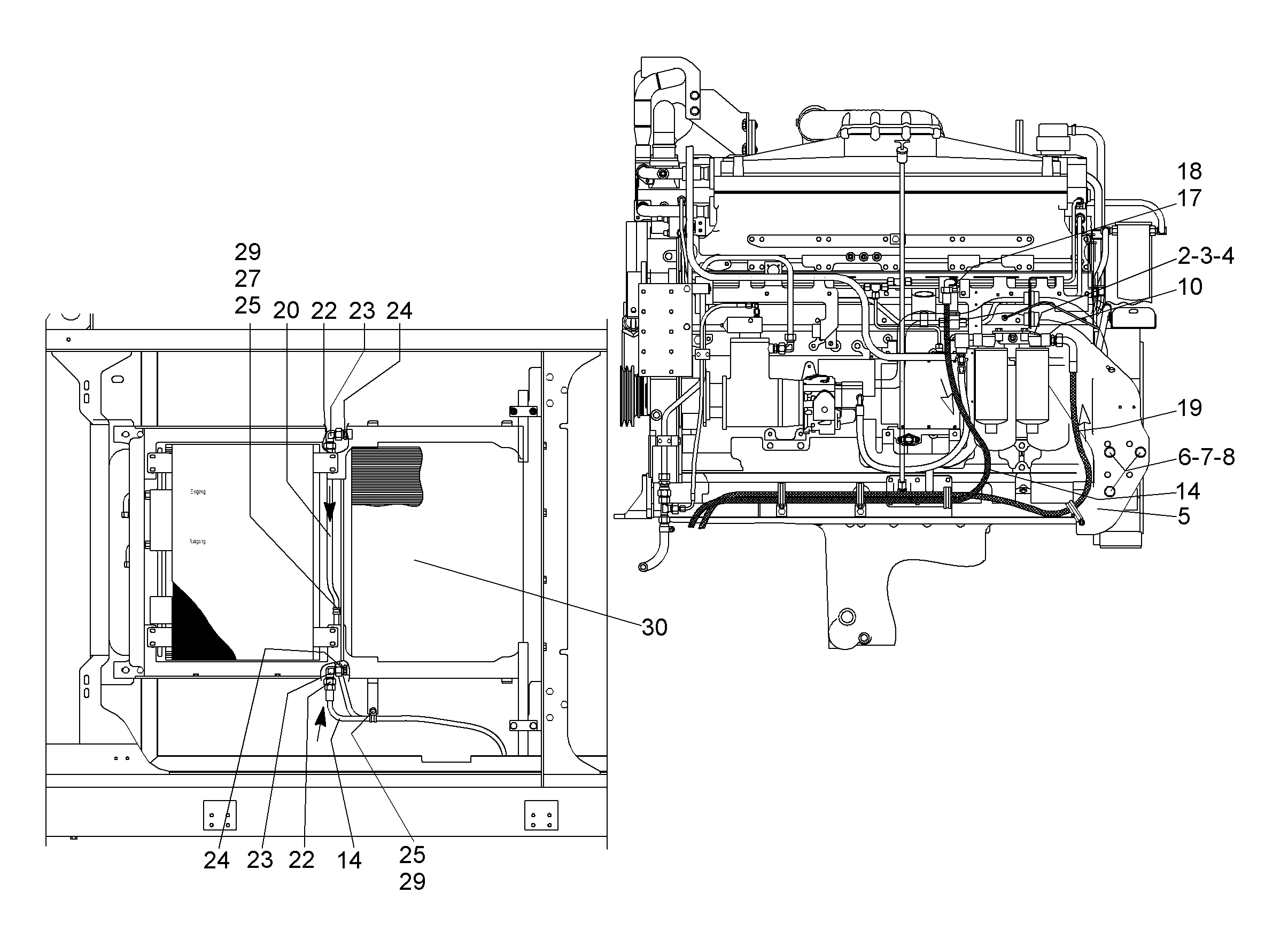ШЛАНГ ТОПЛИВНЫЙ 16X4500 10001573 LIEBHERR