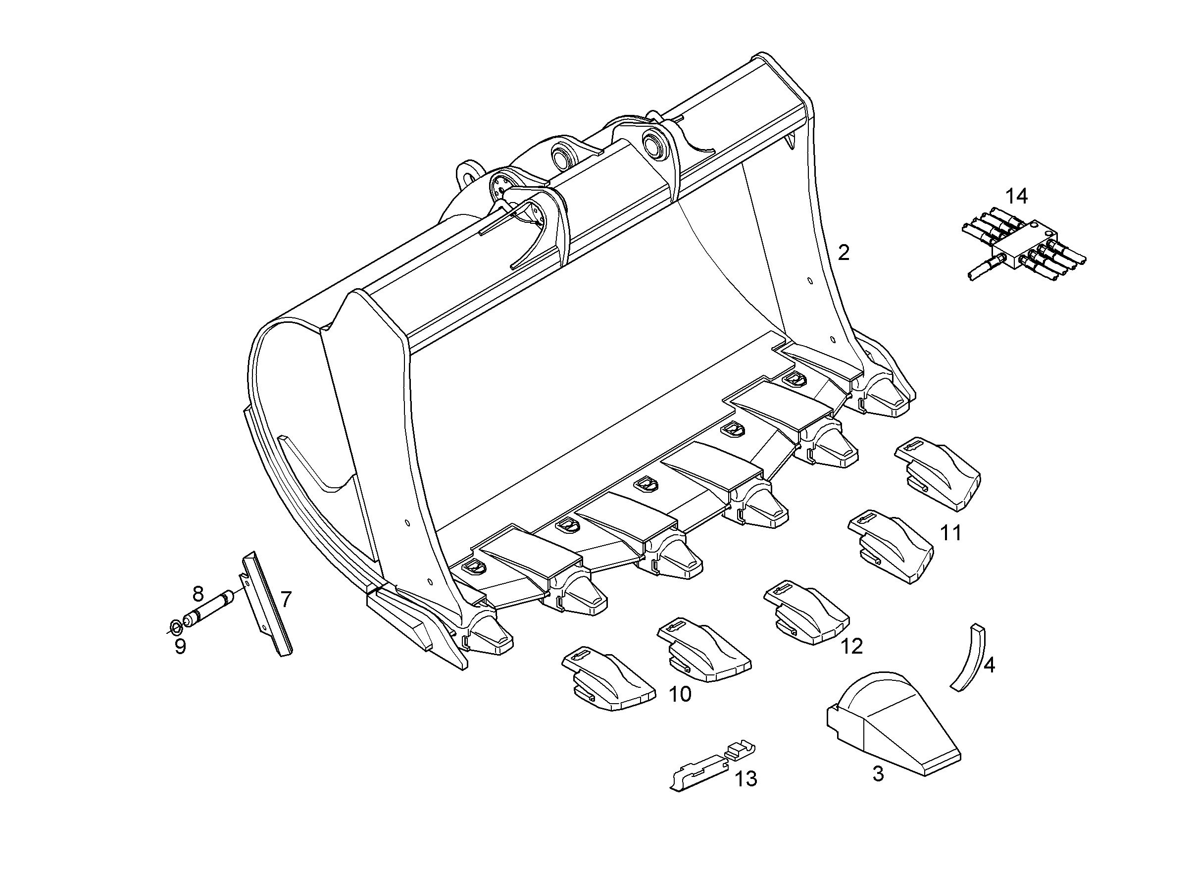 ЛОПАТА ОБРАТНАЯ HD 9873633 LIEBHERR