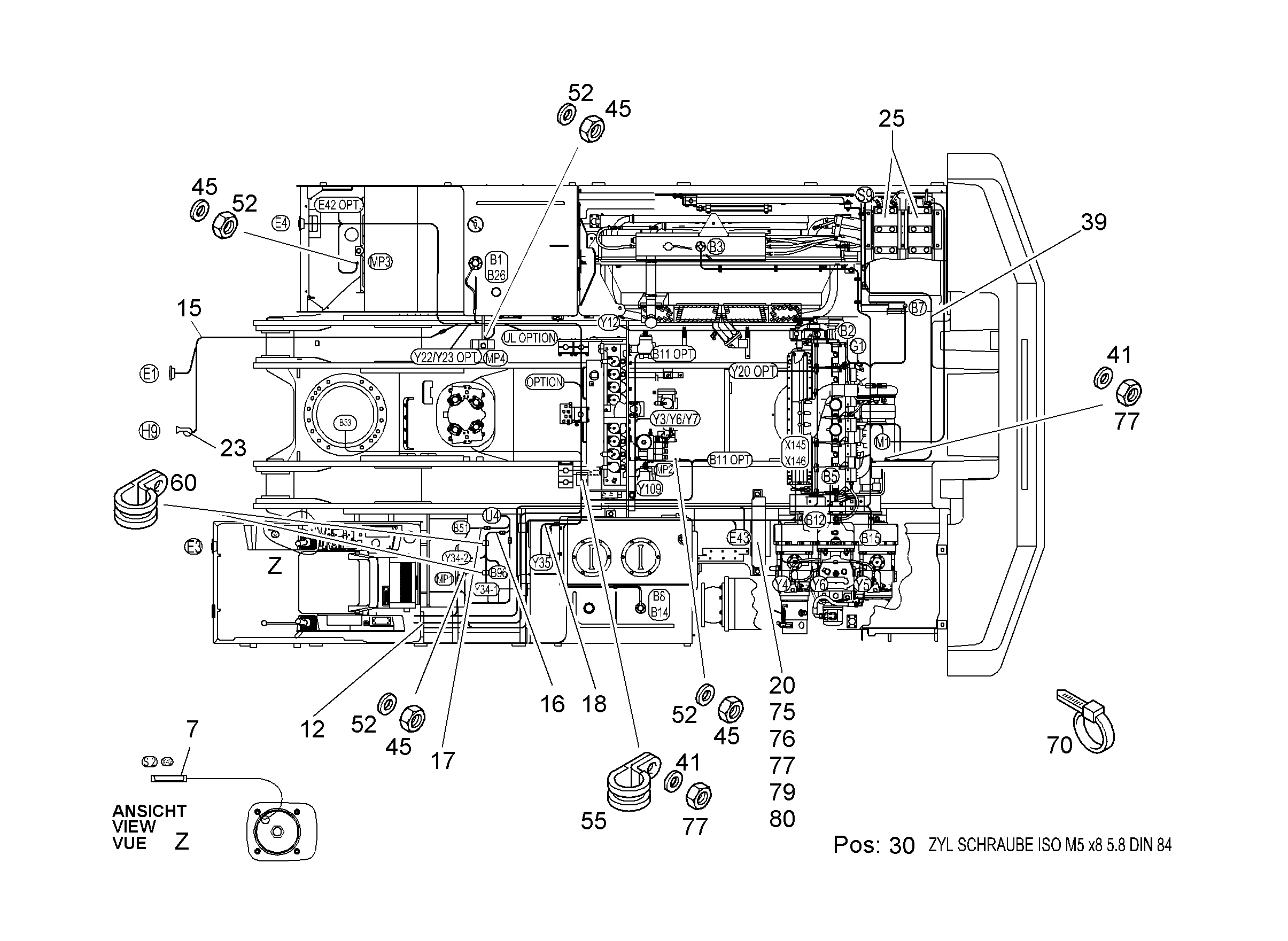ЖГУТ КАБЕЛЕЙ ДЛЯ ФАРЫ 6203832 LIEBHERR