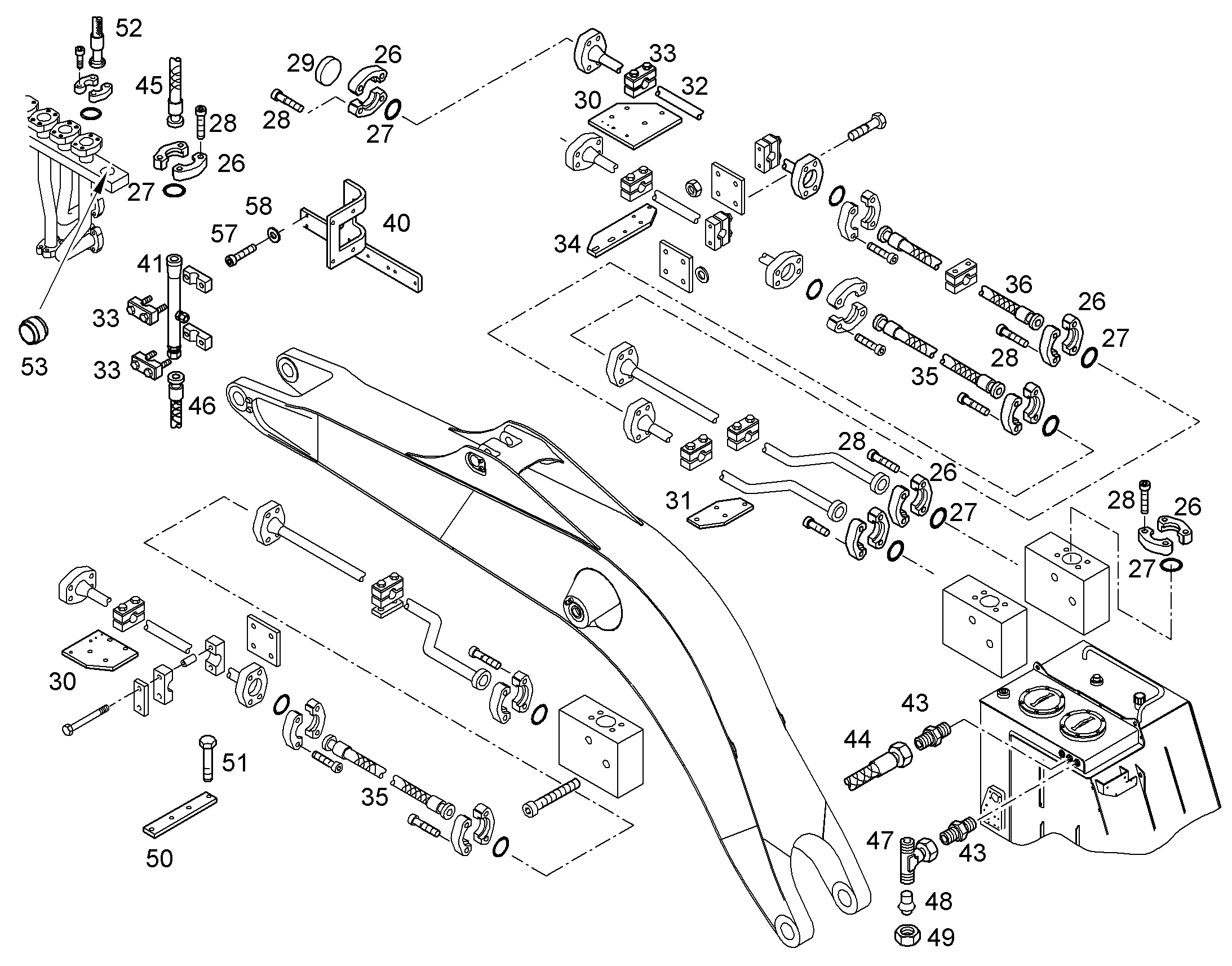 ШЛАНГ 32X2100 5616130 LIEBHERR