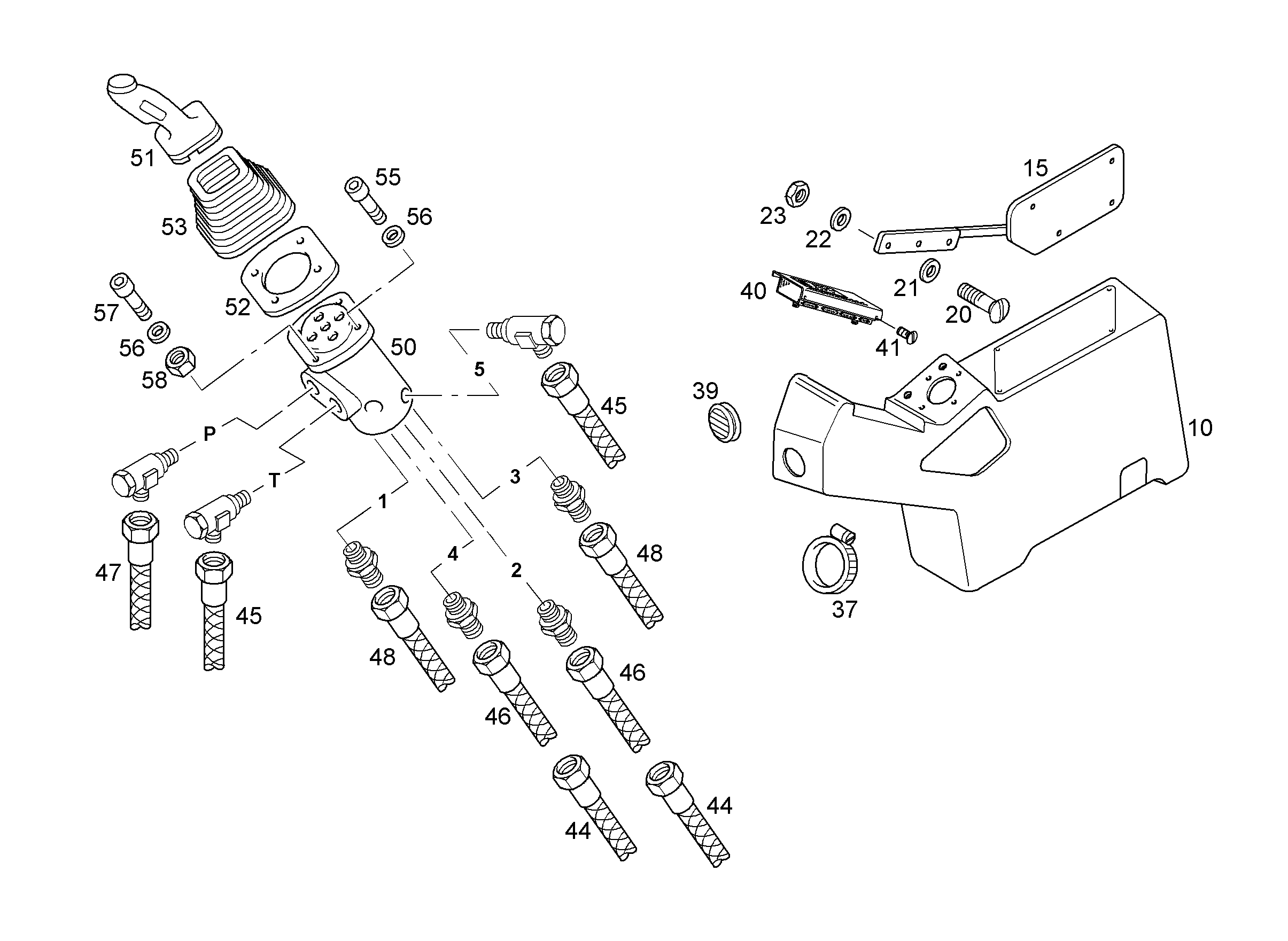 ШЛАНГ УПРАВЛЕНИЯ 8X2400 7009756 LIEBHERR