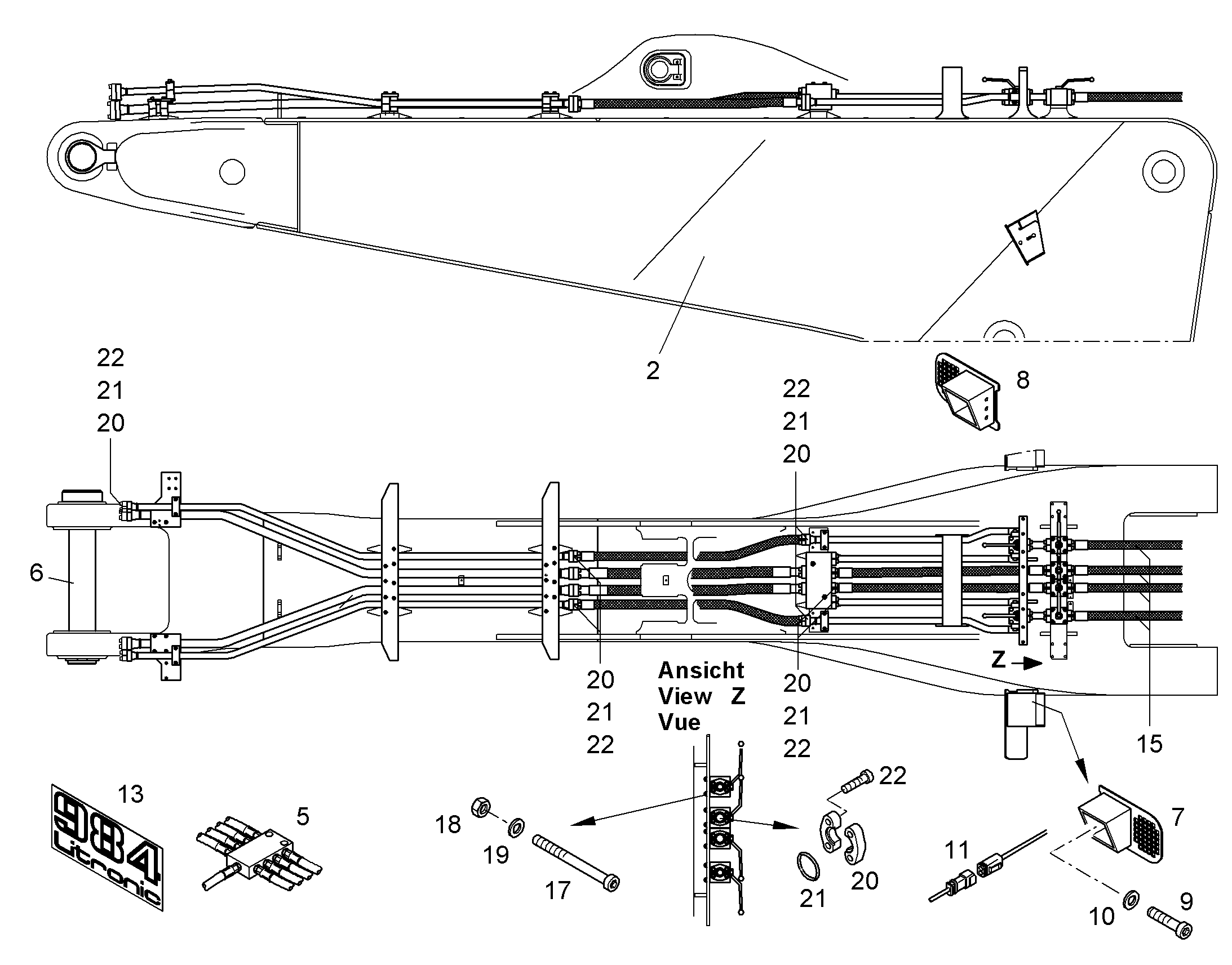 ПРОЖЕКТОР РАБОЧИЙ В СБОРЕ 9683697 LIEBHERR