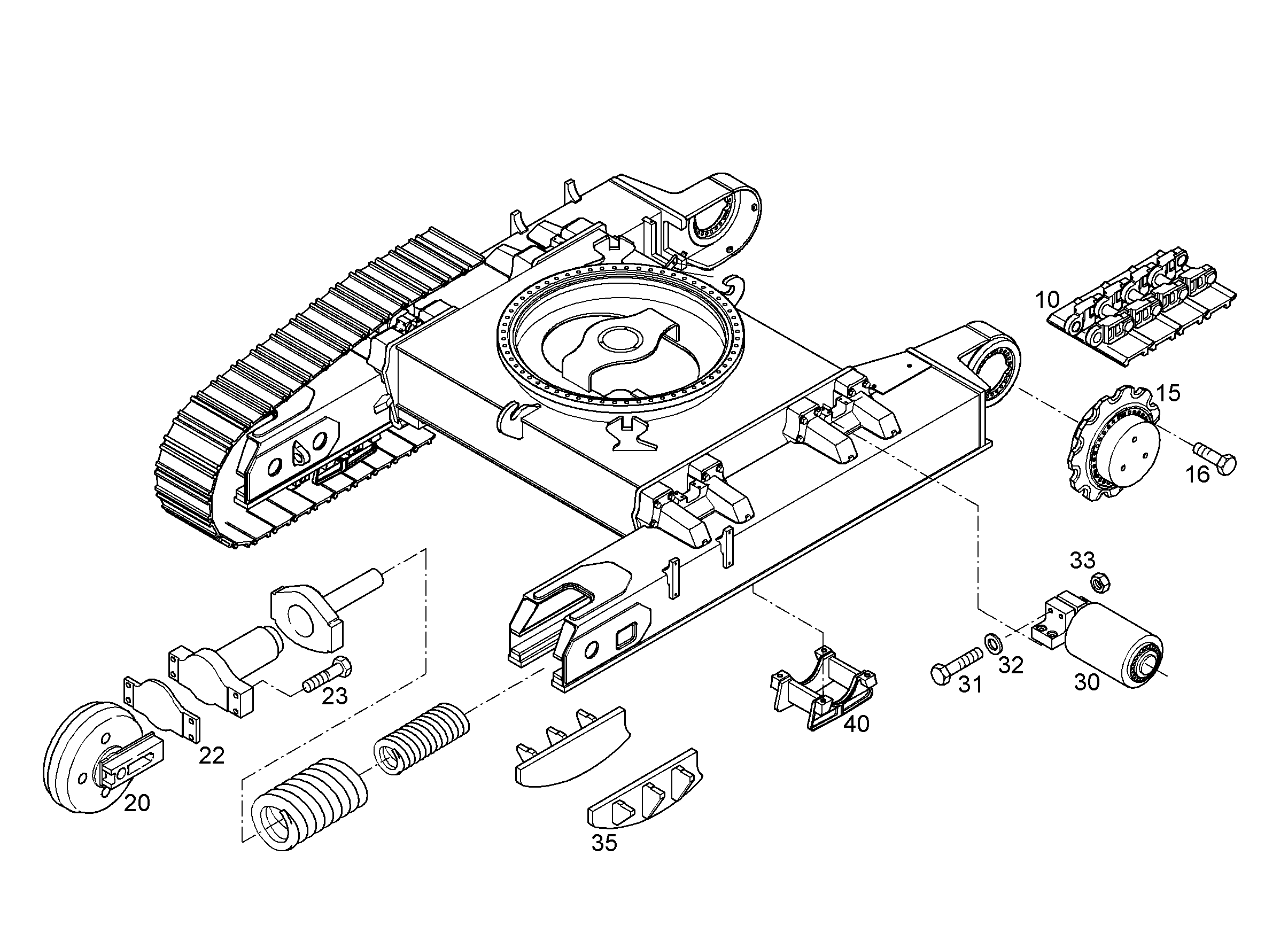 РОЛИК ПОДДЕРЖИВАЮЩИЙ B10S 5607588 LIEBHERR