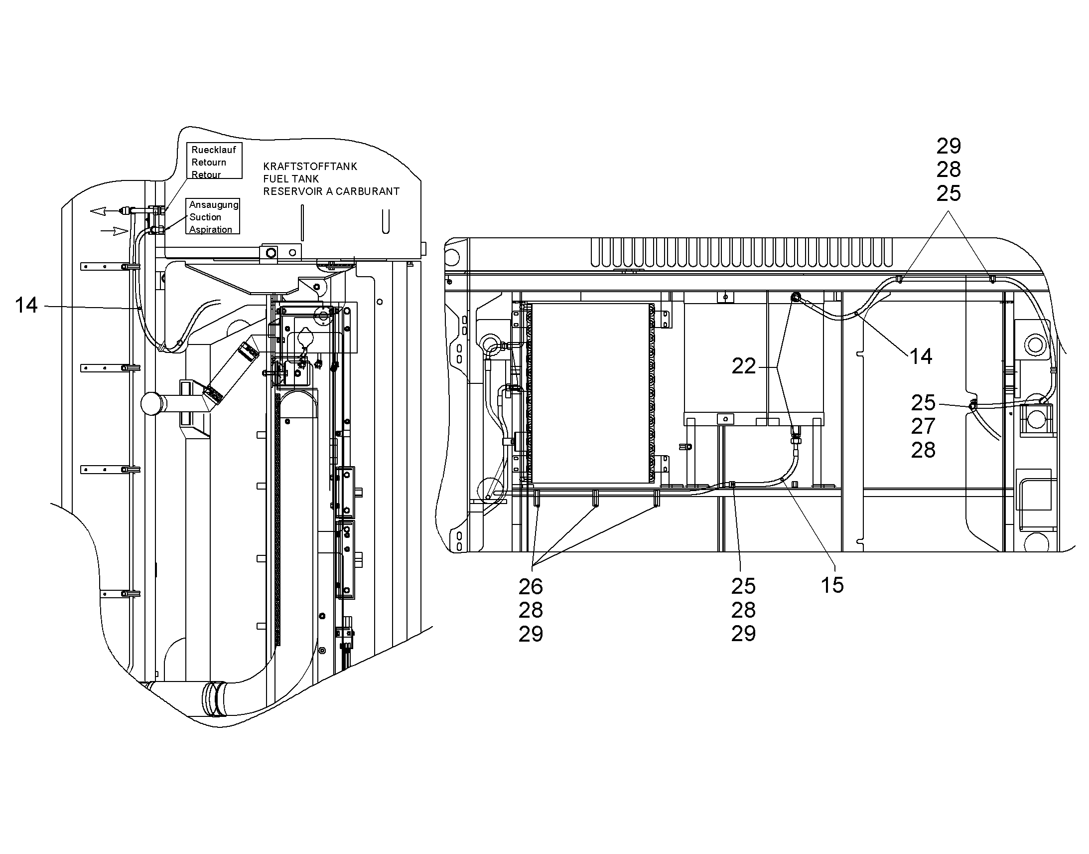 ШЛАНГ ТОПЛИВНЫЙ 12X4100 10018031 LIEBHERR
