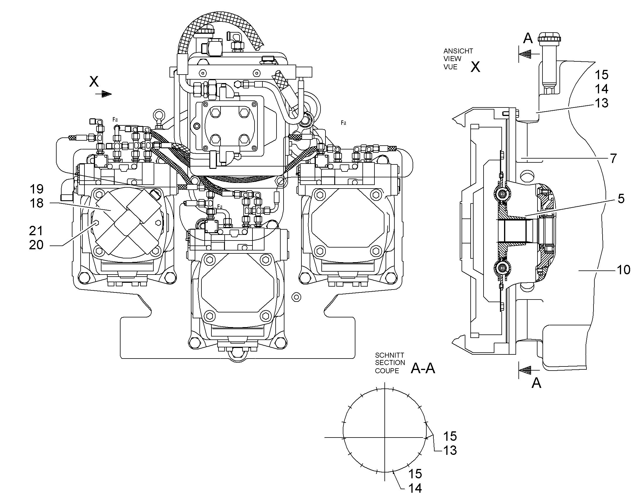 НАСОС A11VO 75cm³/U 10024131 LIEBHERR
