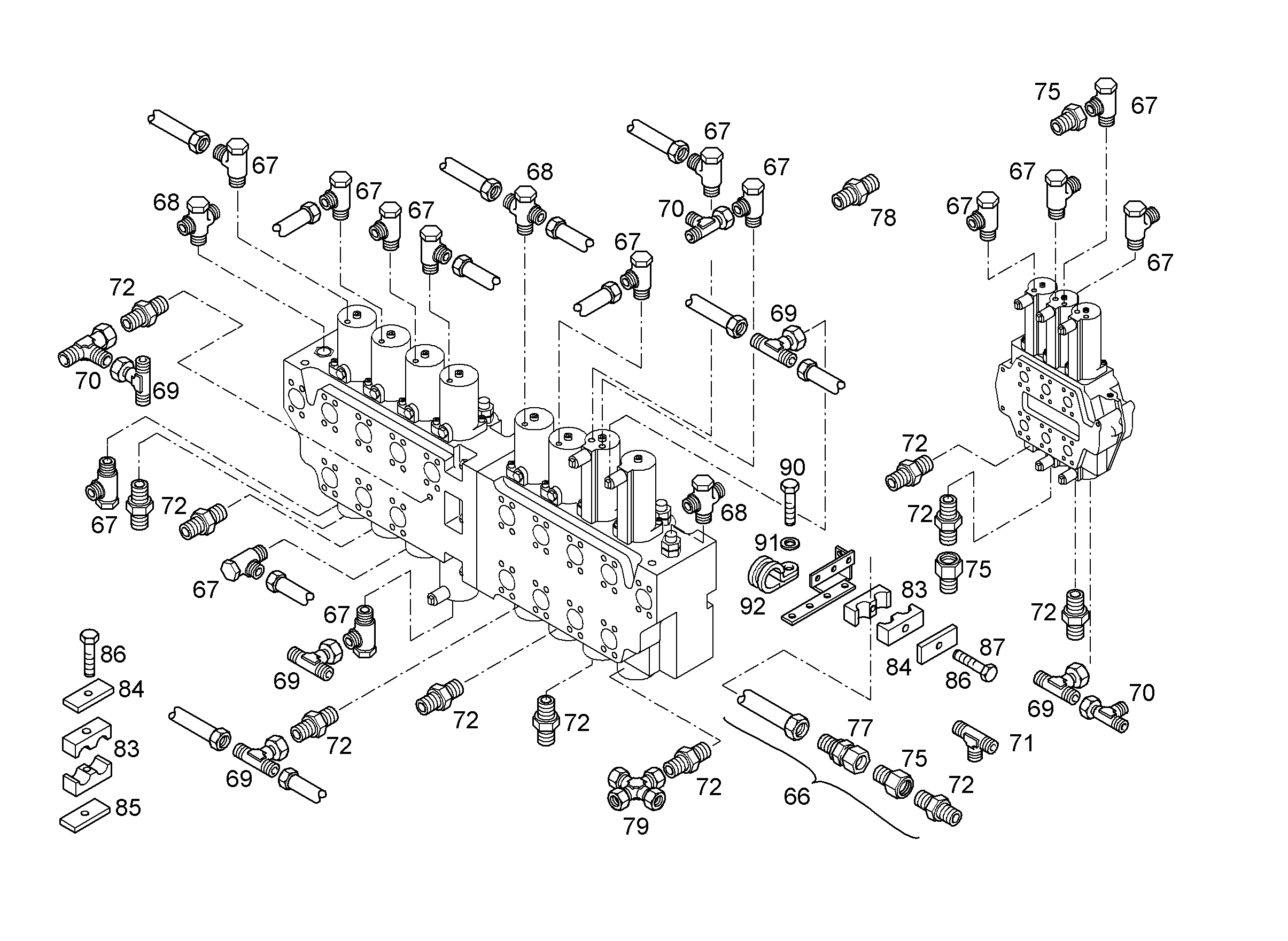 ЛИНИЯ УПРАВЛЯЮЩАЯ УСТАНОВКА 9807958 LIEBHERR