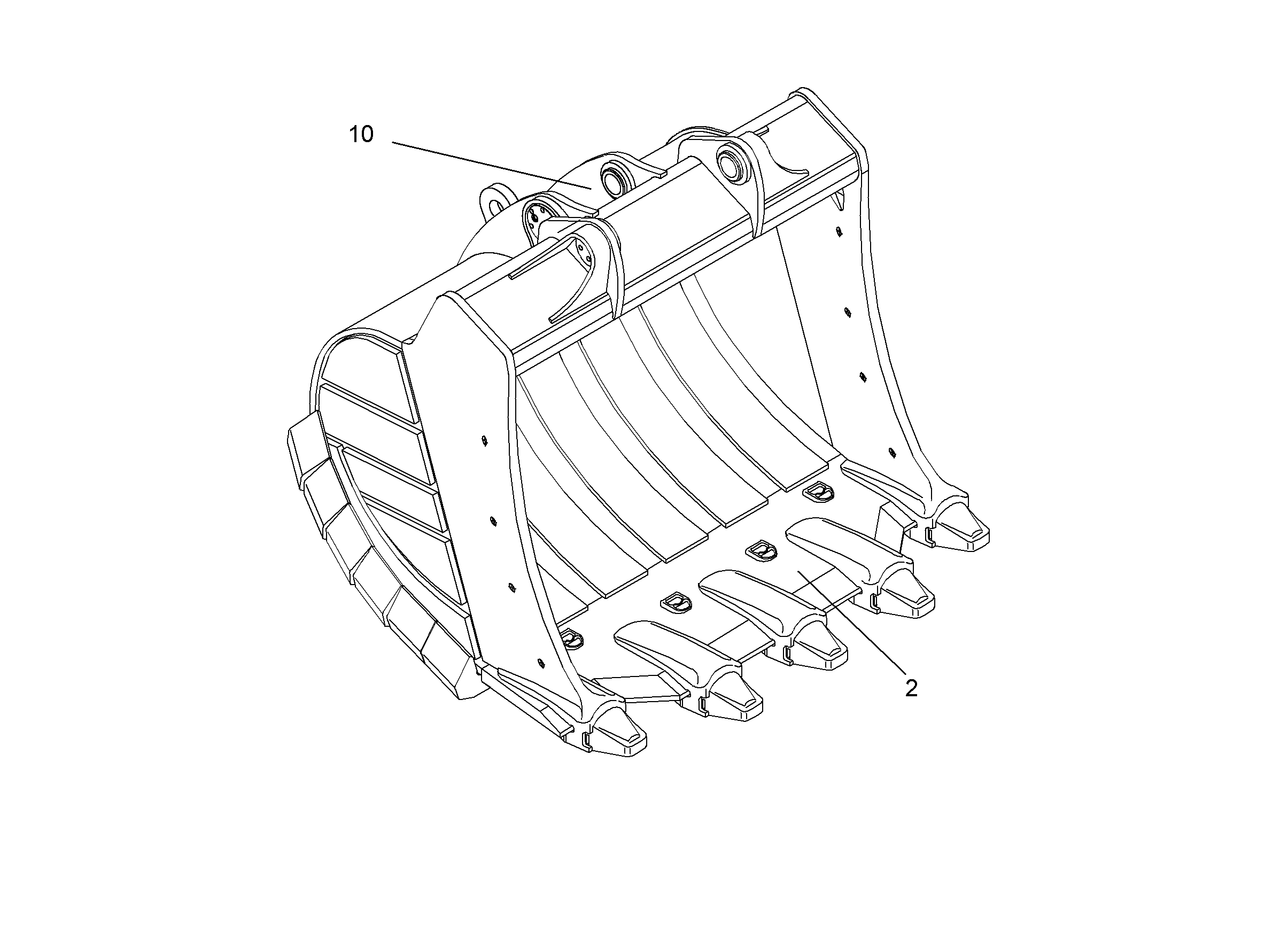 ЛОПАТА ОБРАТНАЯ HDV 9012788 LIEBHERR