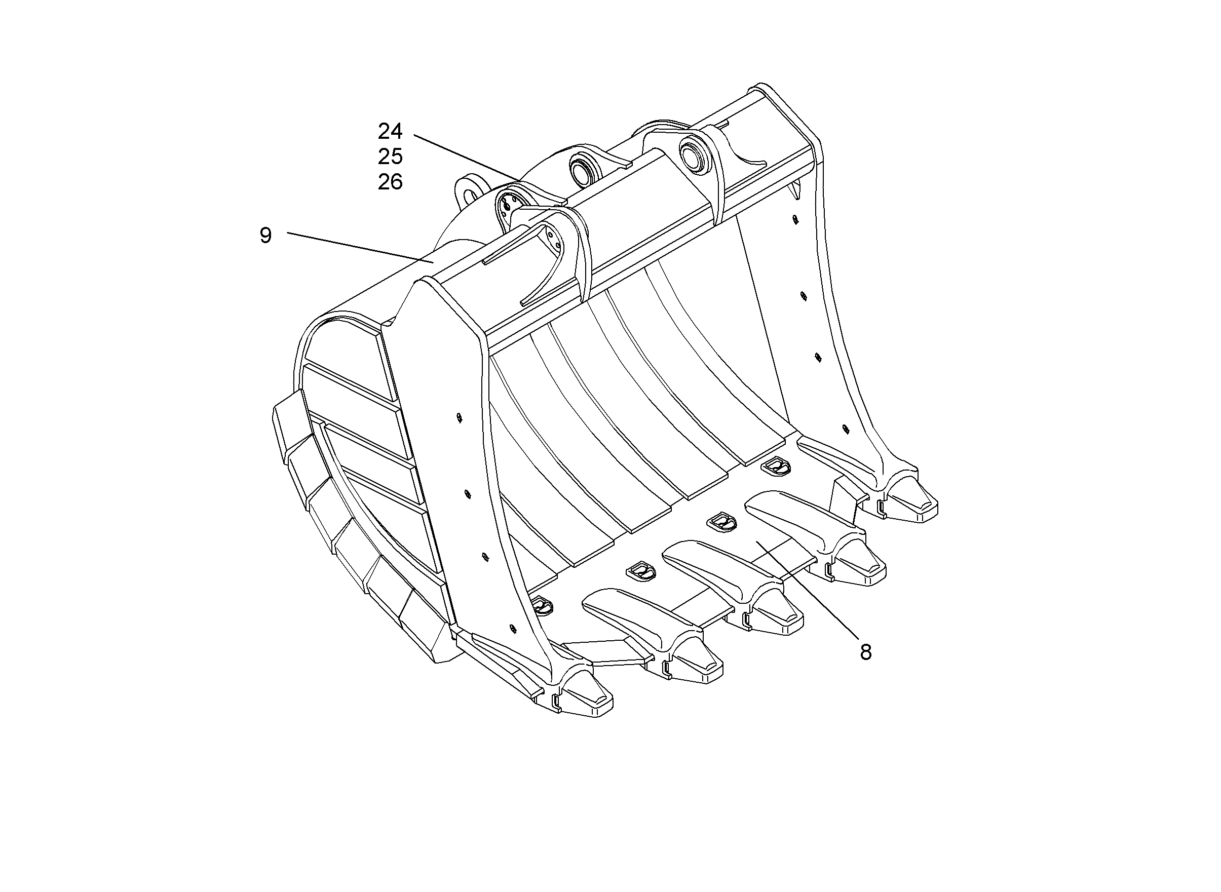 ЗАБРАЛО КОВША 9828053 LIEBHERR