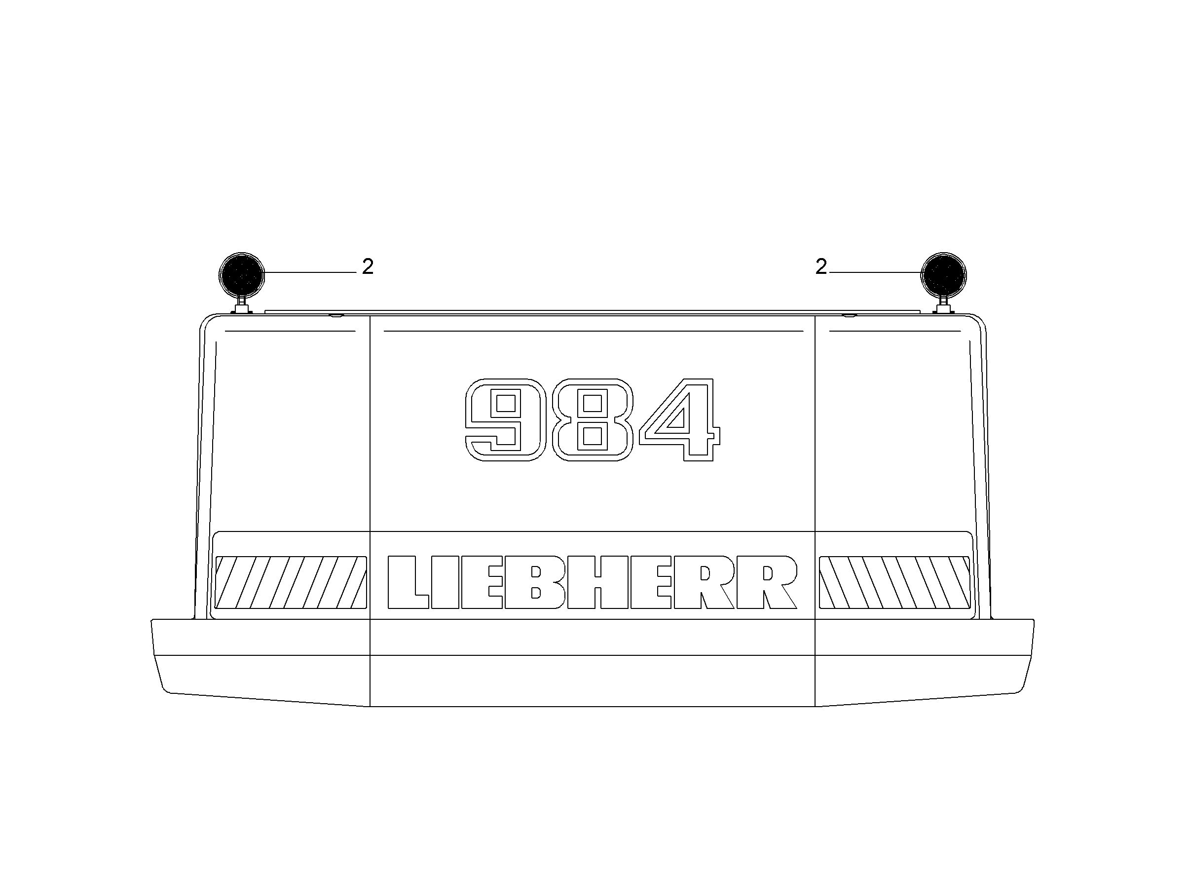 ПРОЖЕКТОР НА ПРОТИВОВЕСЕ 9014056 LIEBHERR
