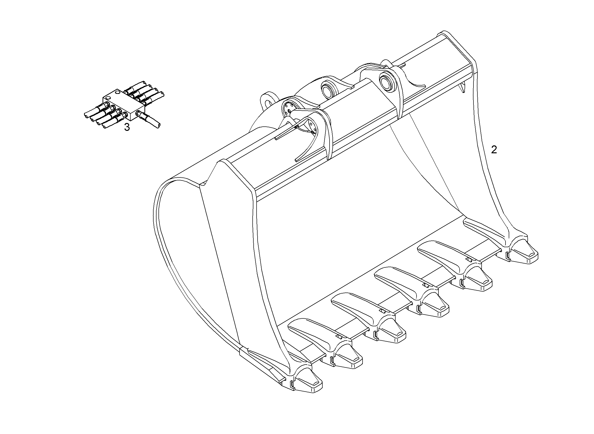 ЛОПАТА ОБРАТНАЯ 12220B 9013062 LIEBHERR