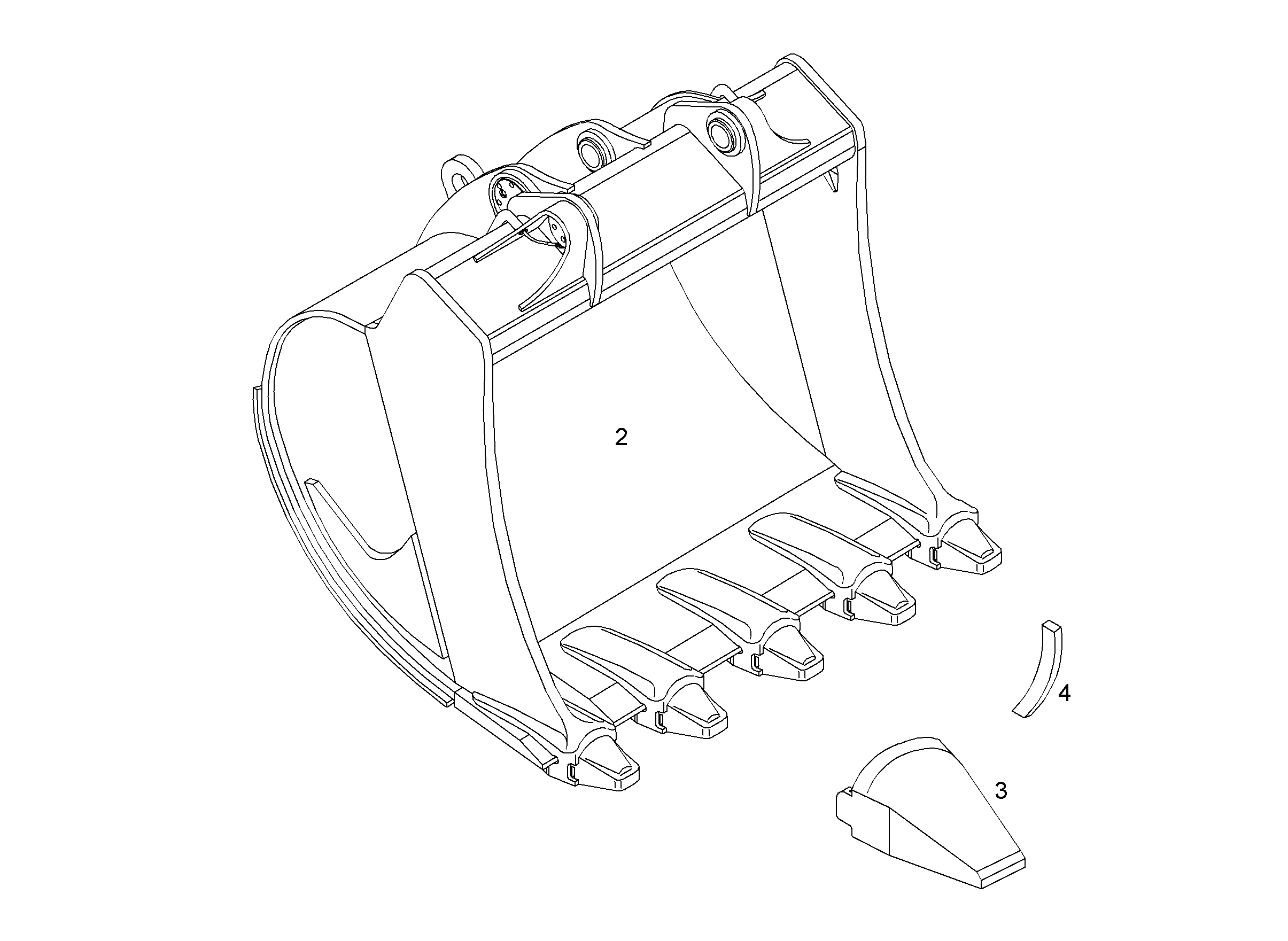 ЛОПАТА ОБРАТНАЯ HD 9835426 LIEBHERR