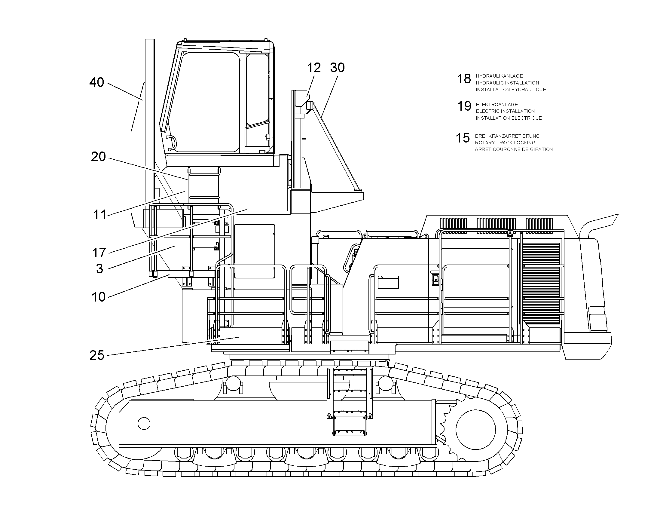 ЦЕПЬ ЭНЕРГОНОСИТЕЛЕЙ 9012285 LIEBHERR