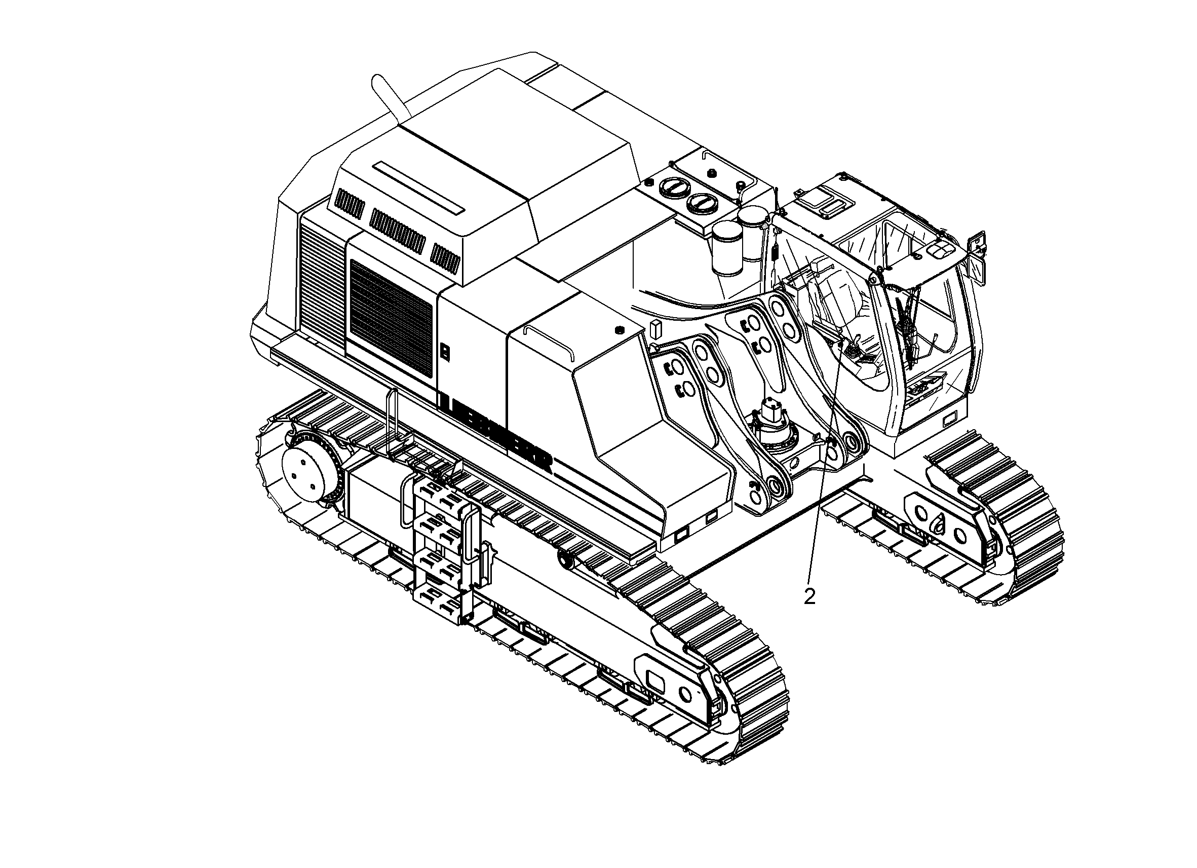 ПОДЛОКОТНИК ПРАВЫЙ 9014096 LIEBHERR