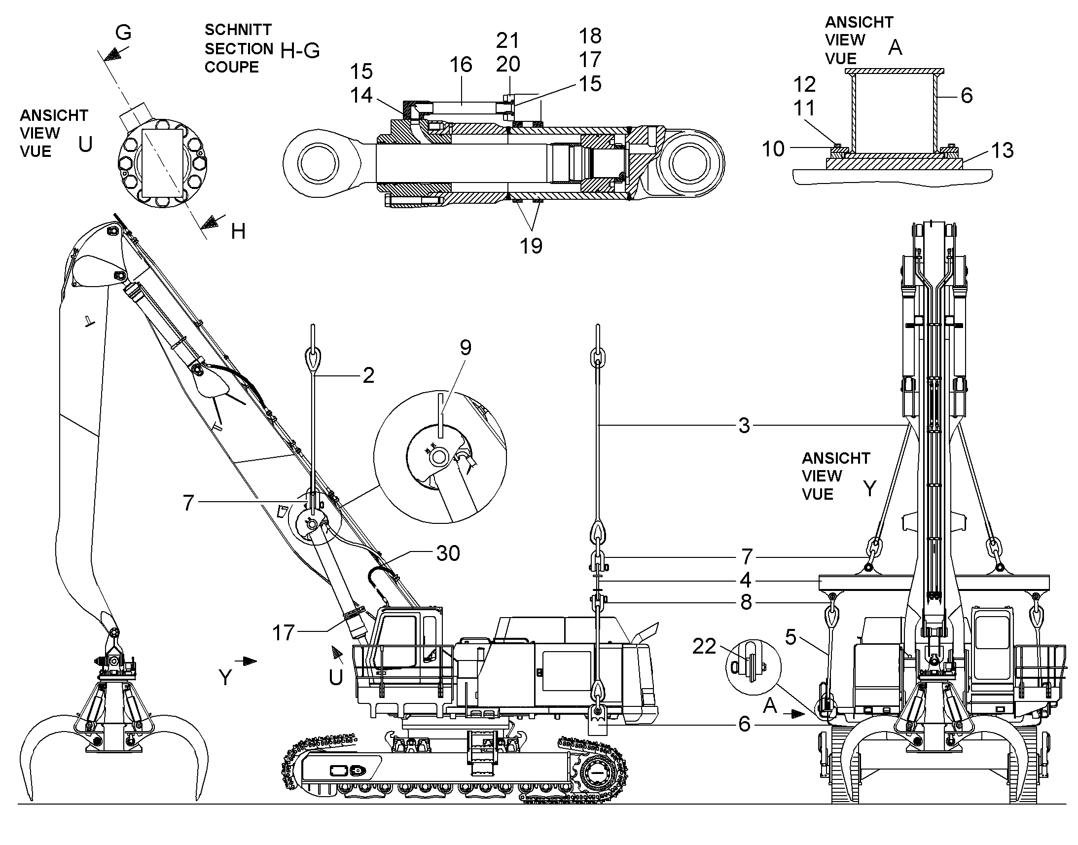 ПОПЕРЕЧИНА 9013186 LIEBHERR