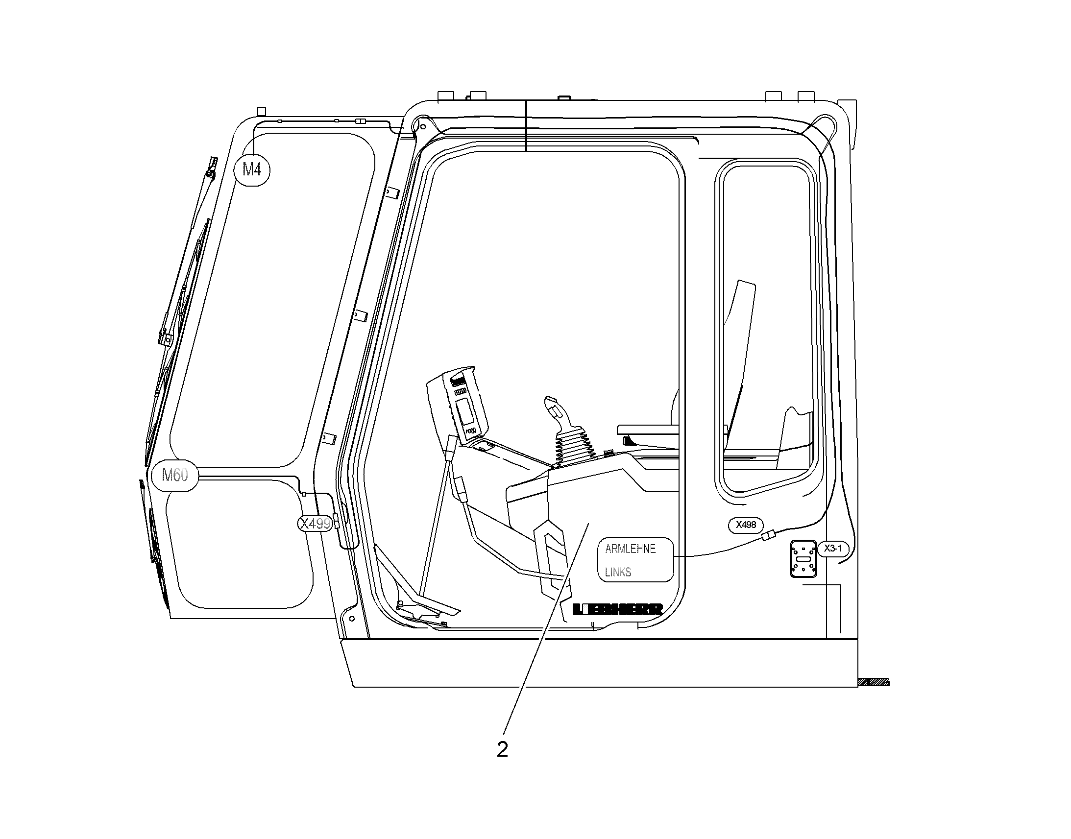 КАБИНА-УДЛИНЕНИЕ 9018308 LIEBHERR