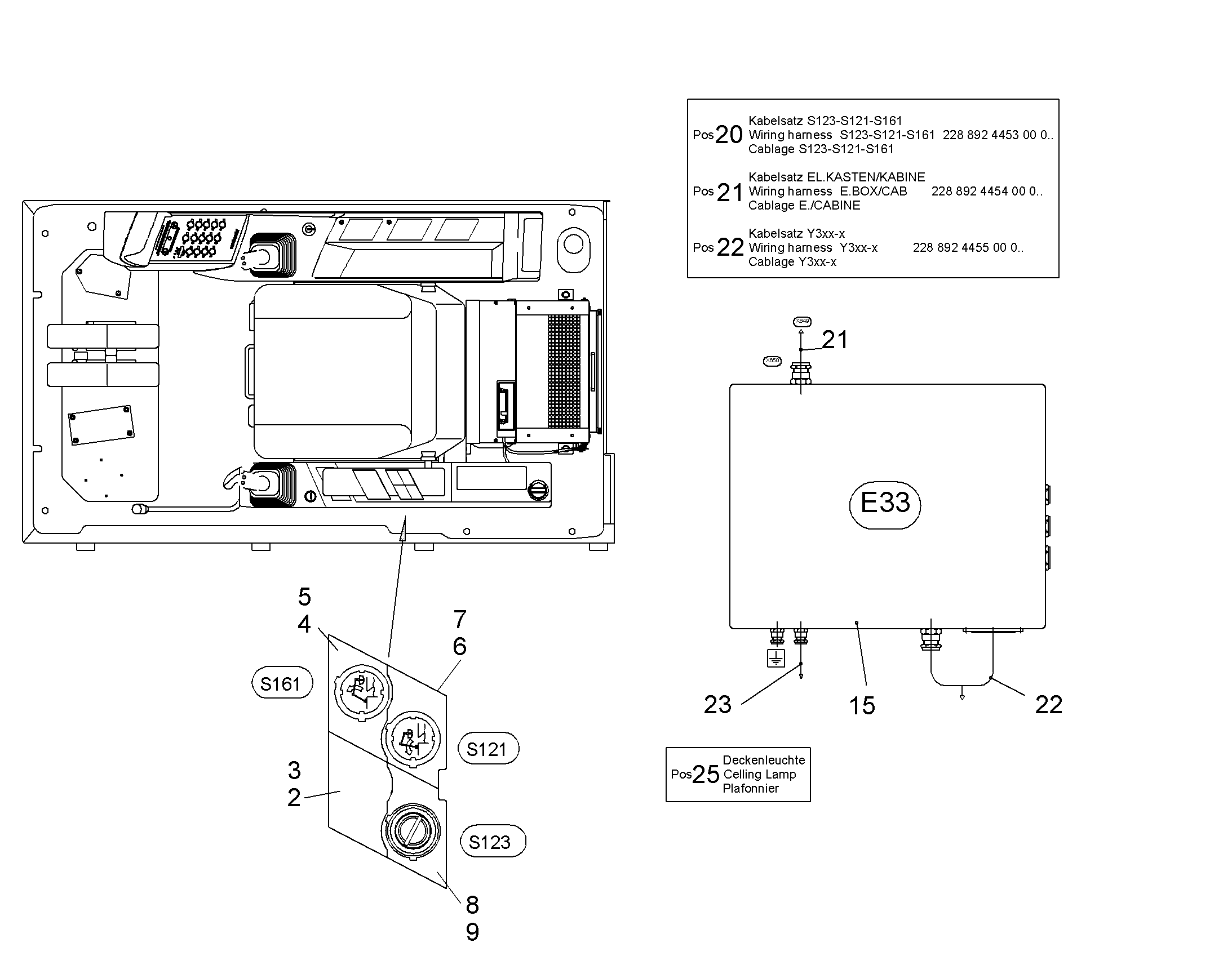 ПЕРЕКЛЮЧАТЕЛЬ В СБОРЕ S123 9010123 LIEBHERR