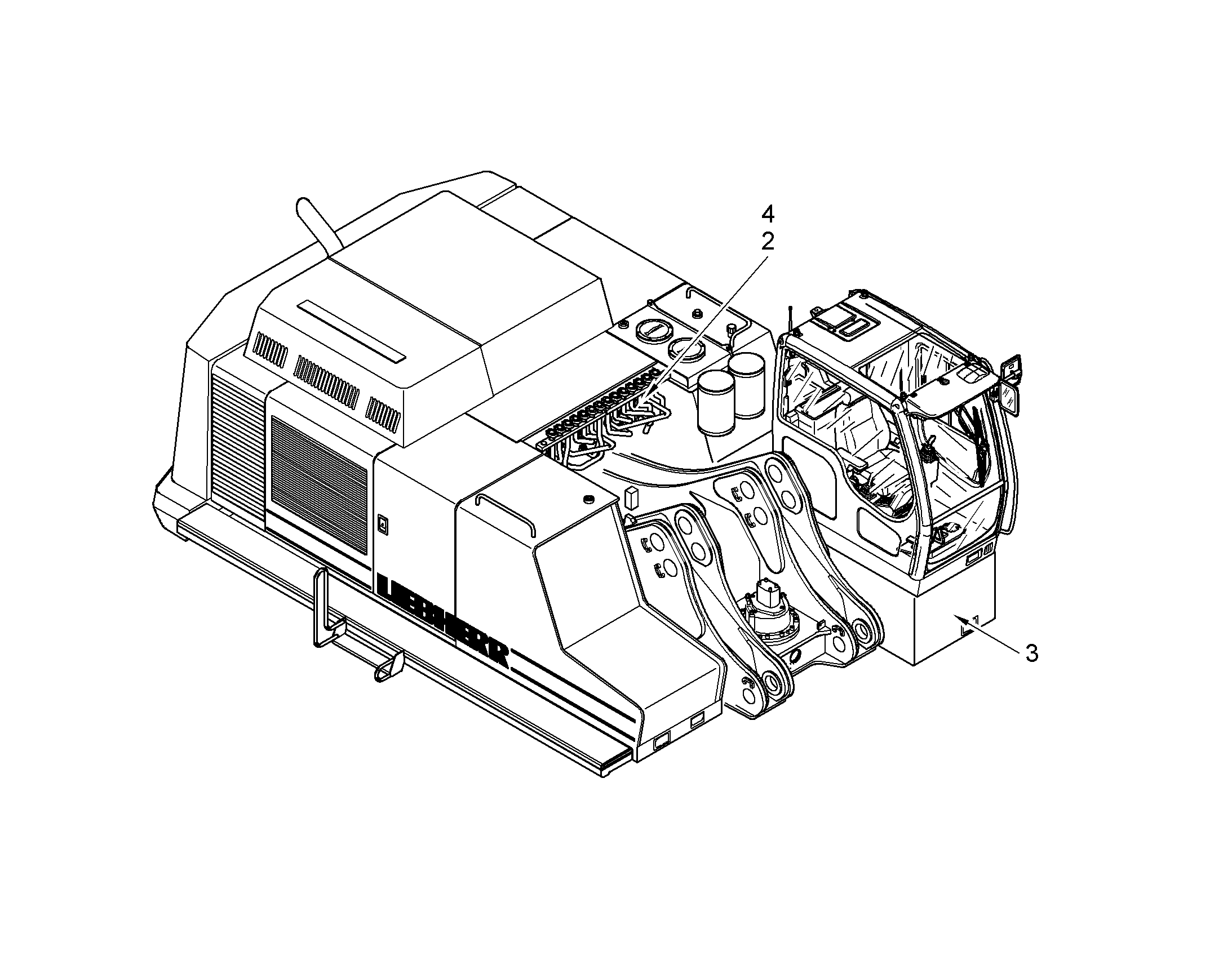 ЛИНИЯ УПРАВЛЯЮЩАЯ УСТАНОВКА 9018392 LIEBHERR