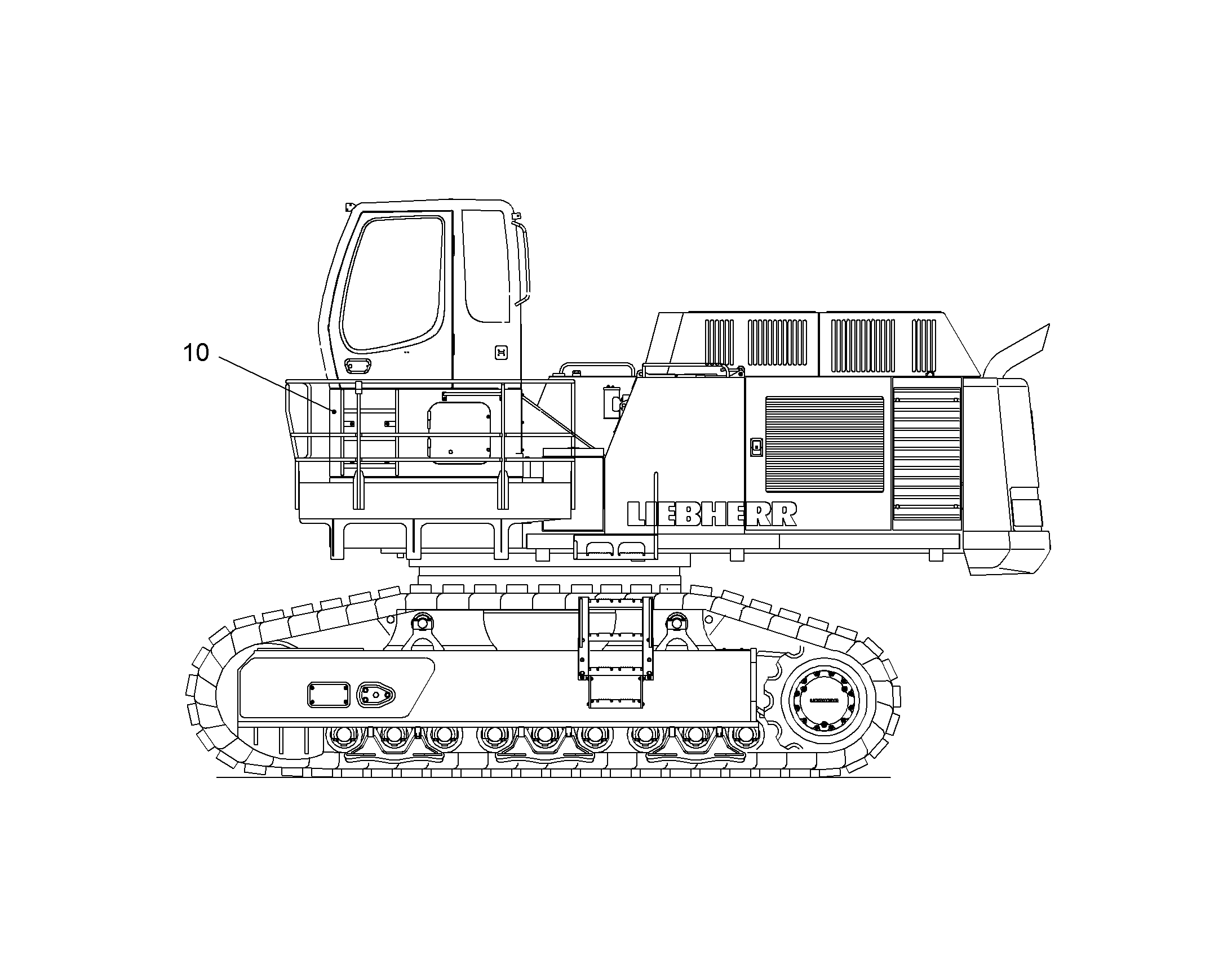 ВОЗВЫШЕНИЕ КАБИНЫ 800MM 9015887 LIEBHERR