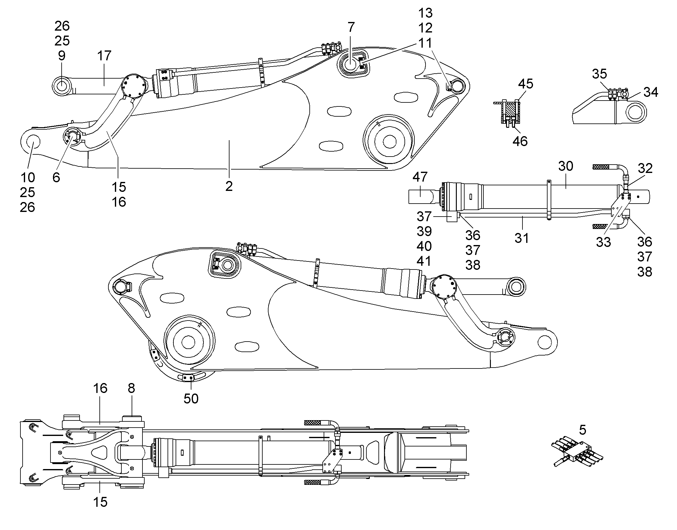 ОТКЛЮЧЕНИЕ ЦИЛИНДРА РУКОЯТИ 9011590 LIEBHERR