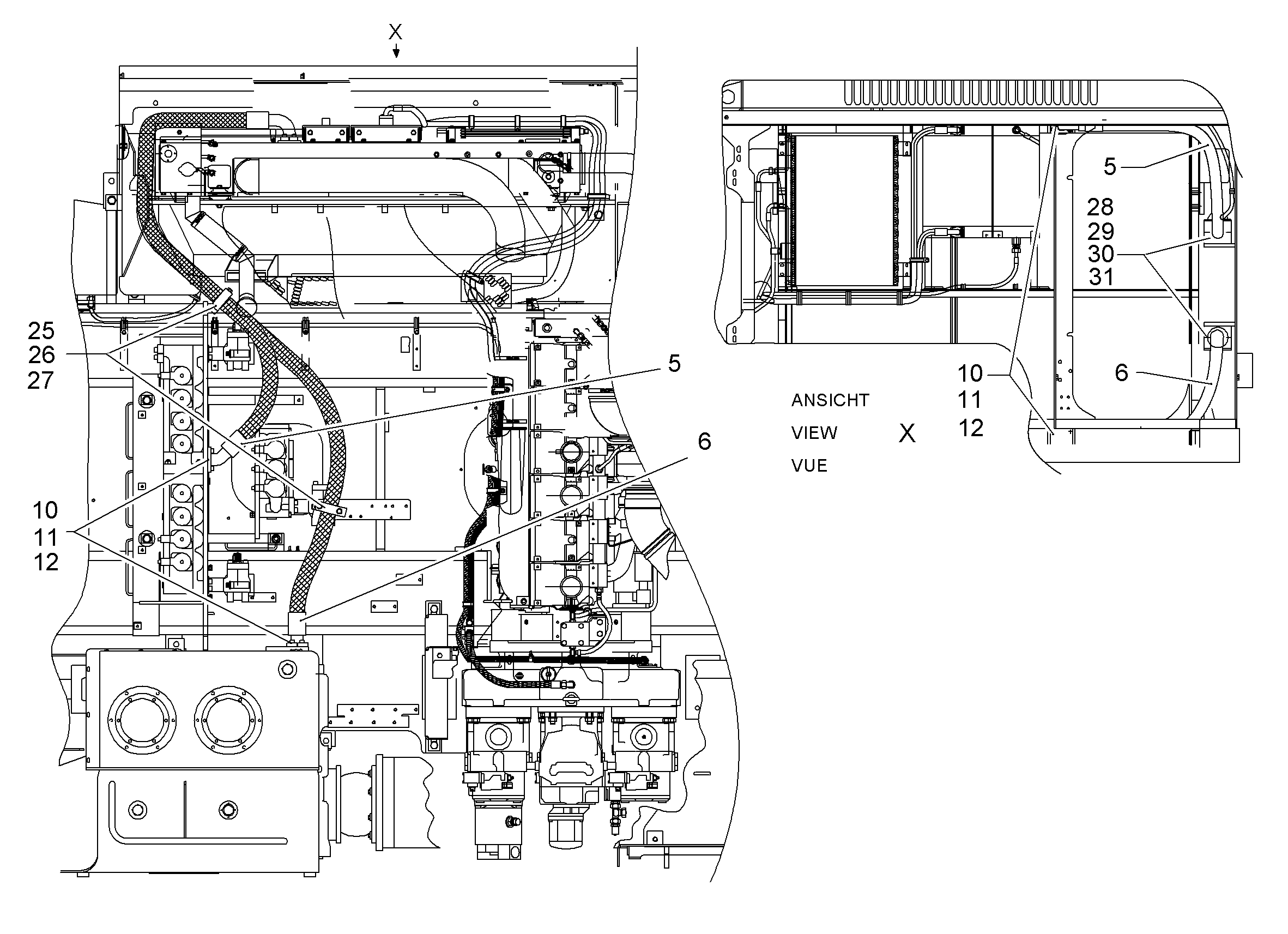 ШЛАНГ 50X3600 10015259 LIEBHERR