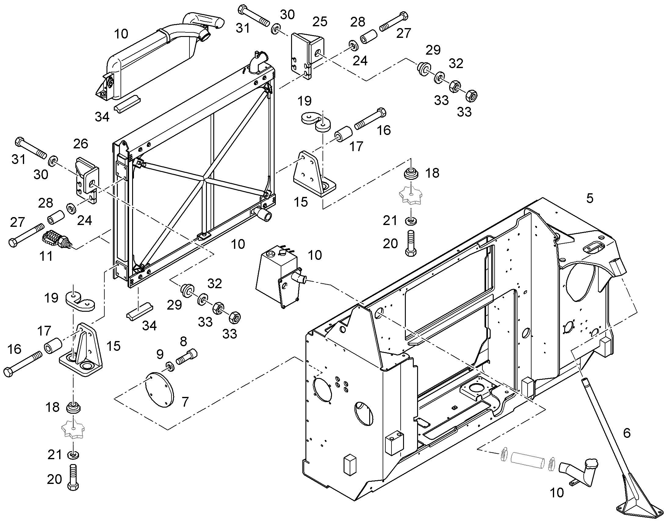 ПРОФИЛЬ 40X50X1400 10294466 LIEBHERR