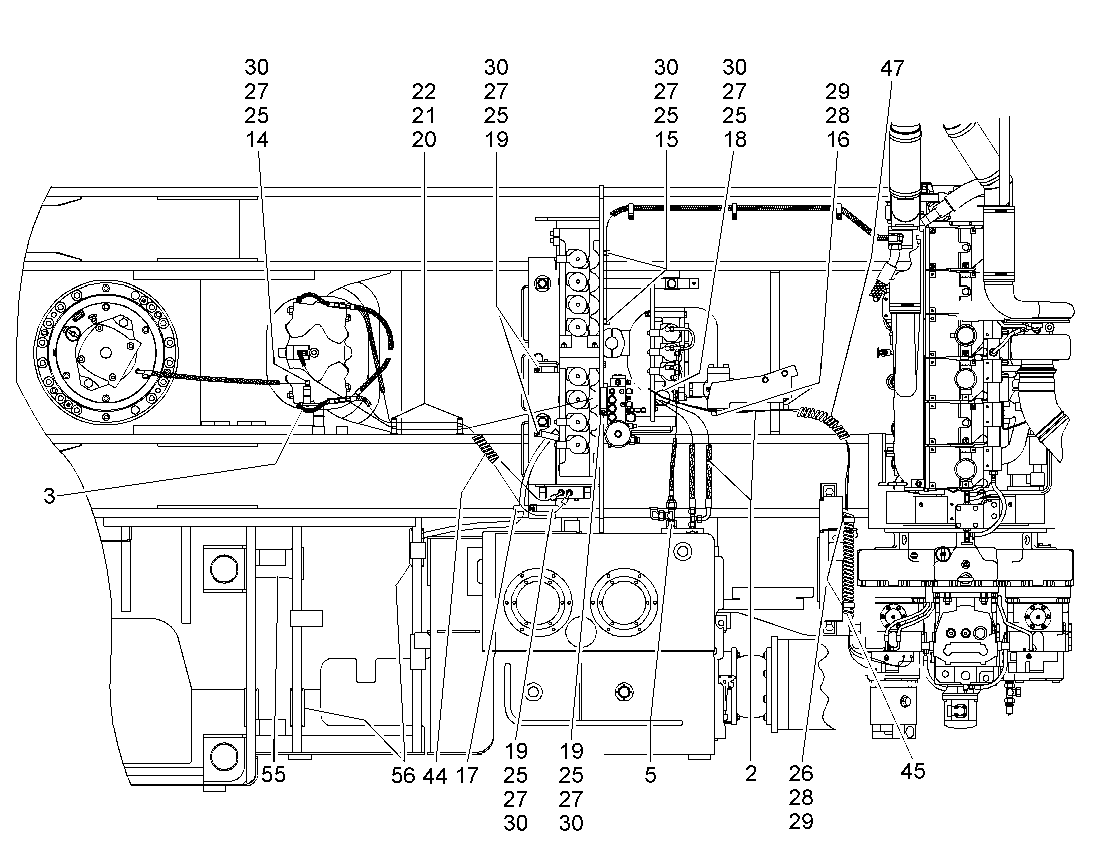ЛИНИЯ УПРАВЛЯЮЩАЯ УСТАНОВКА 9014217 LIEBHERR