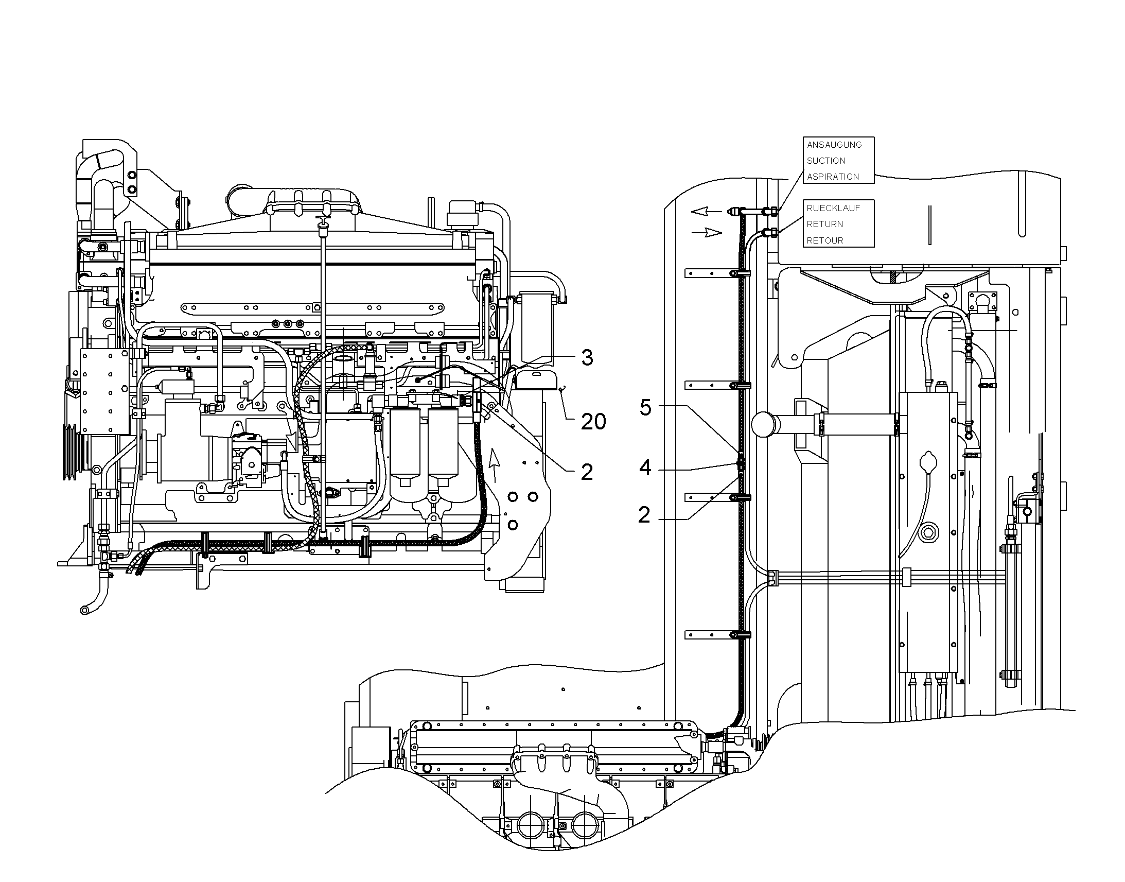 ШЛАНГ ТОПЛИВНЫЙ 16X1800 10027377 LIEBHERR