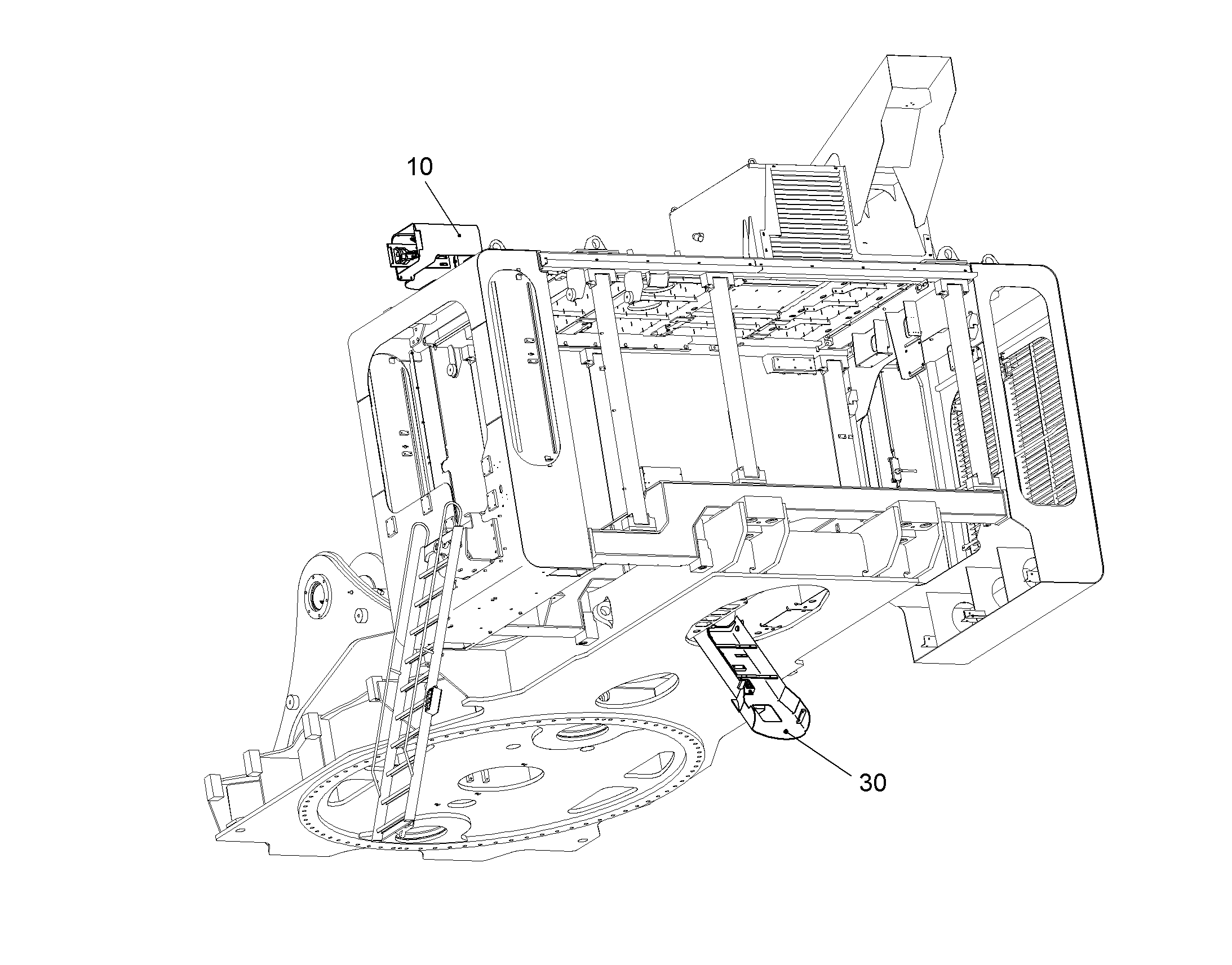 ЭЛЕКТР. УСТ.ПРОВОДКА+КРЫШКА 10060346 LIEBHERR