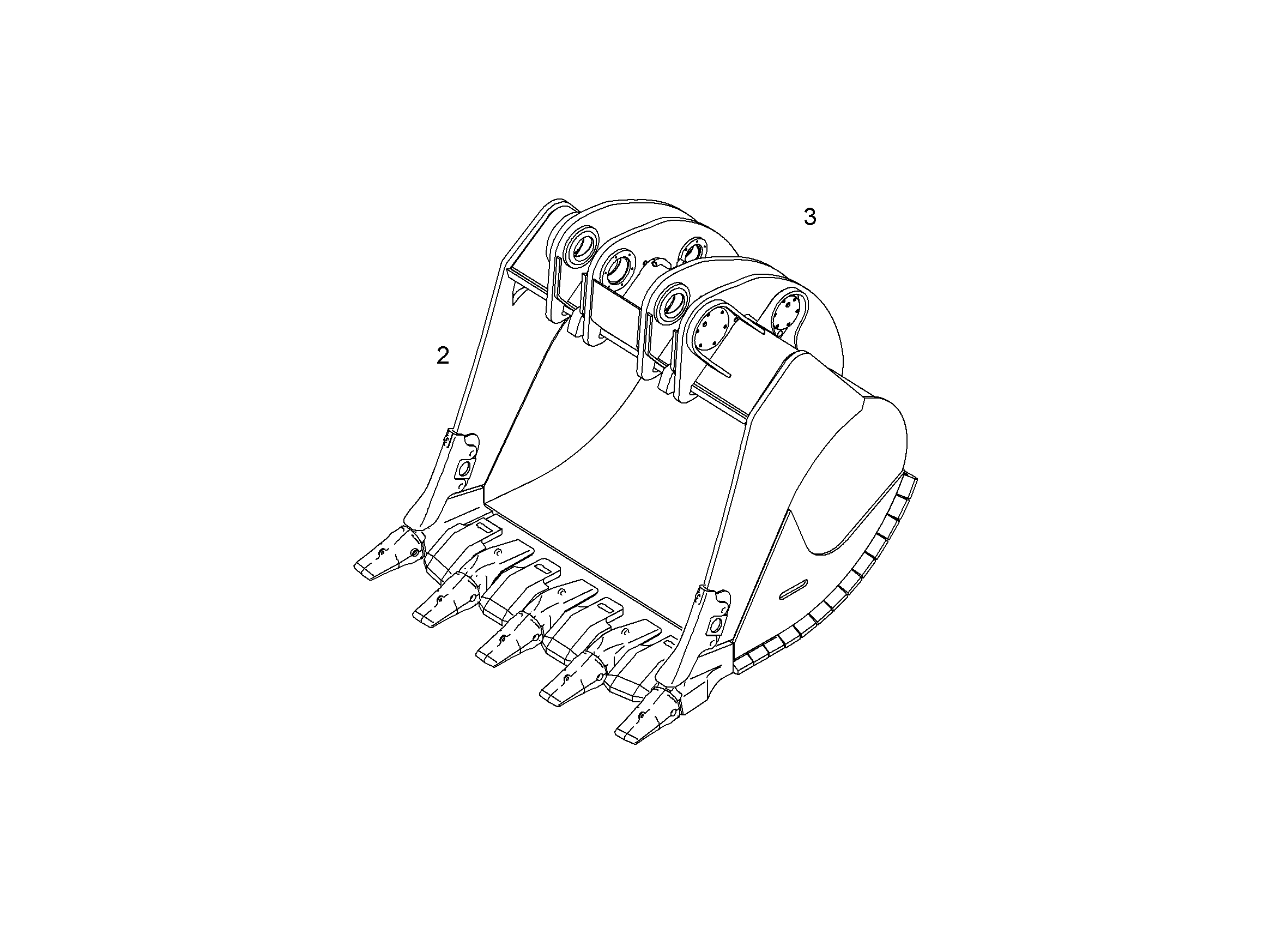 ЛОПАТА ОБРАТНАЯ 9009628 LIEBHERR