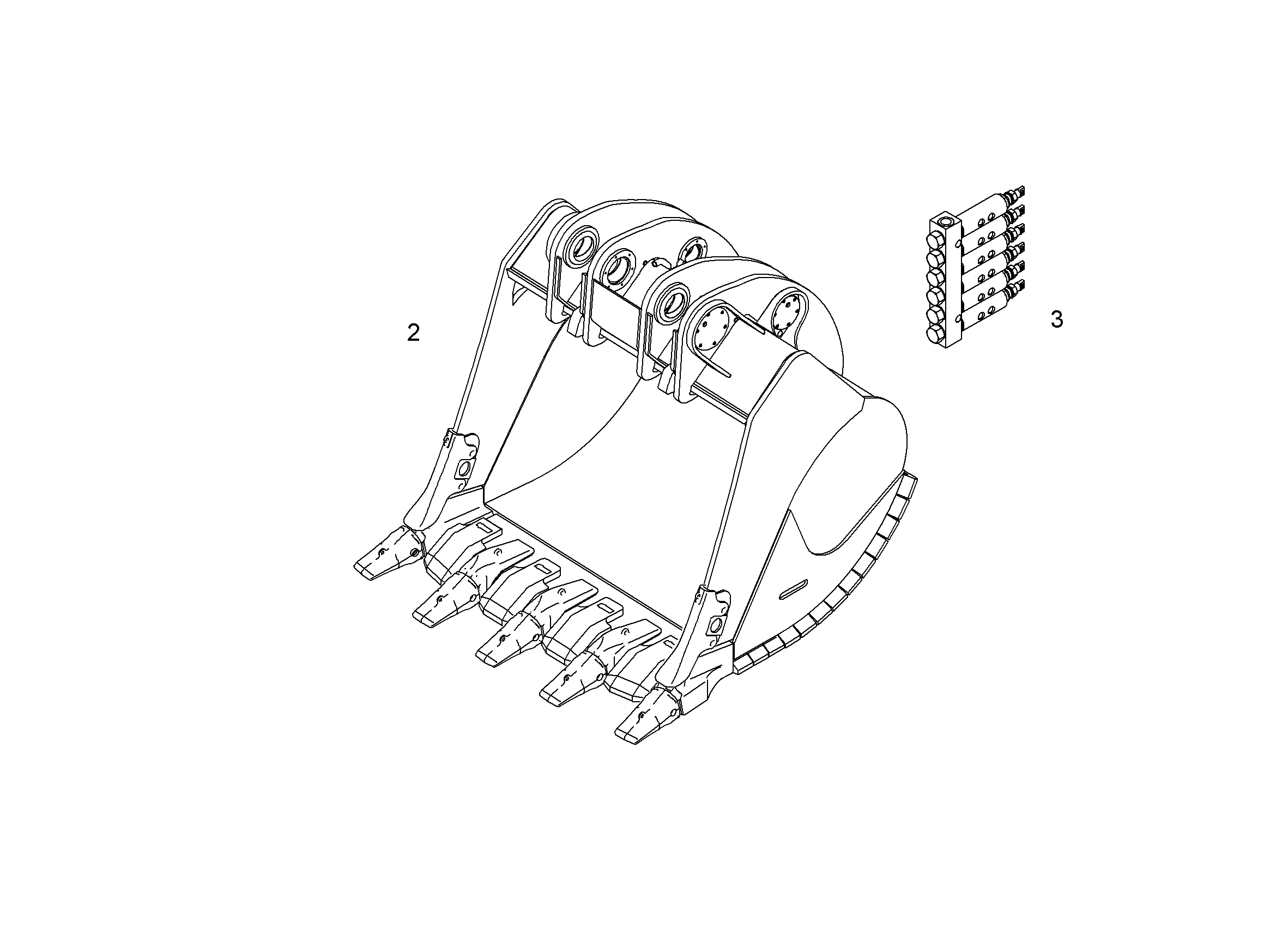 ЛОПАТА ОБРАТНАЯ 9009643 LIEBHERR