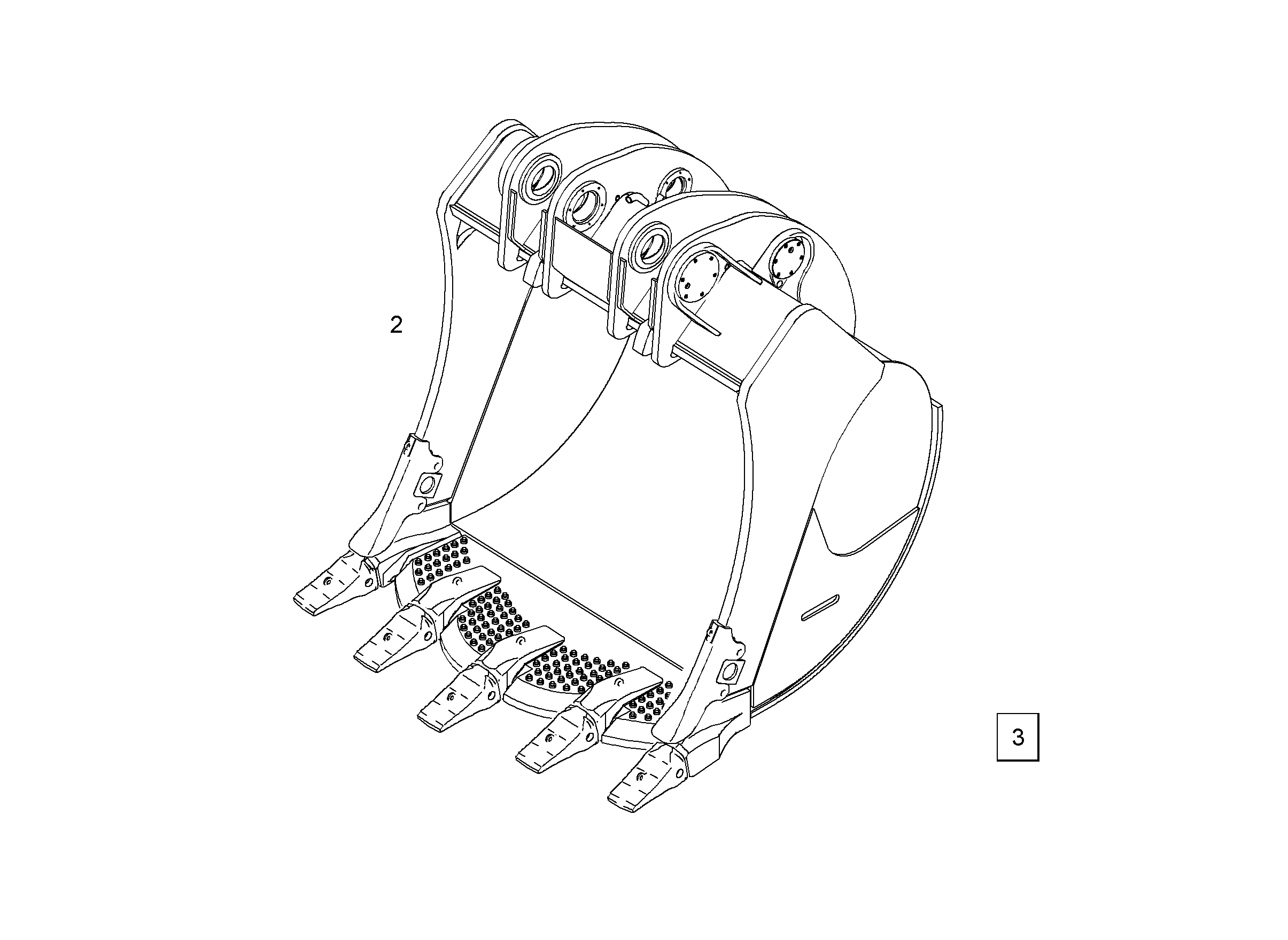ЛОПАТА ОБРАТНАЯ 9010841 LIEBHERR