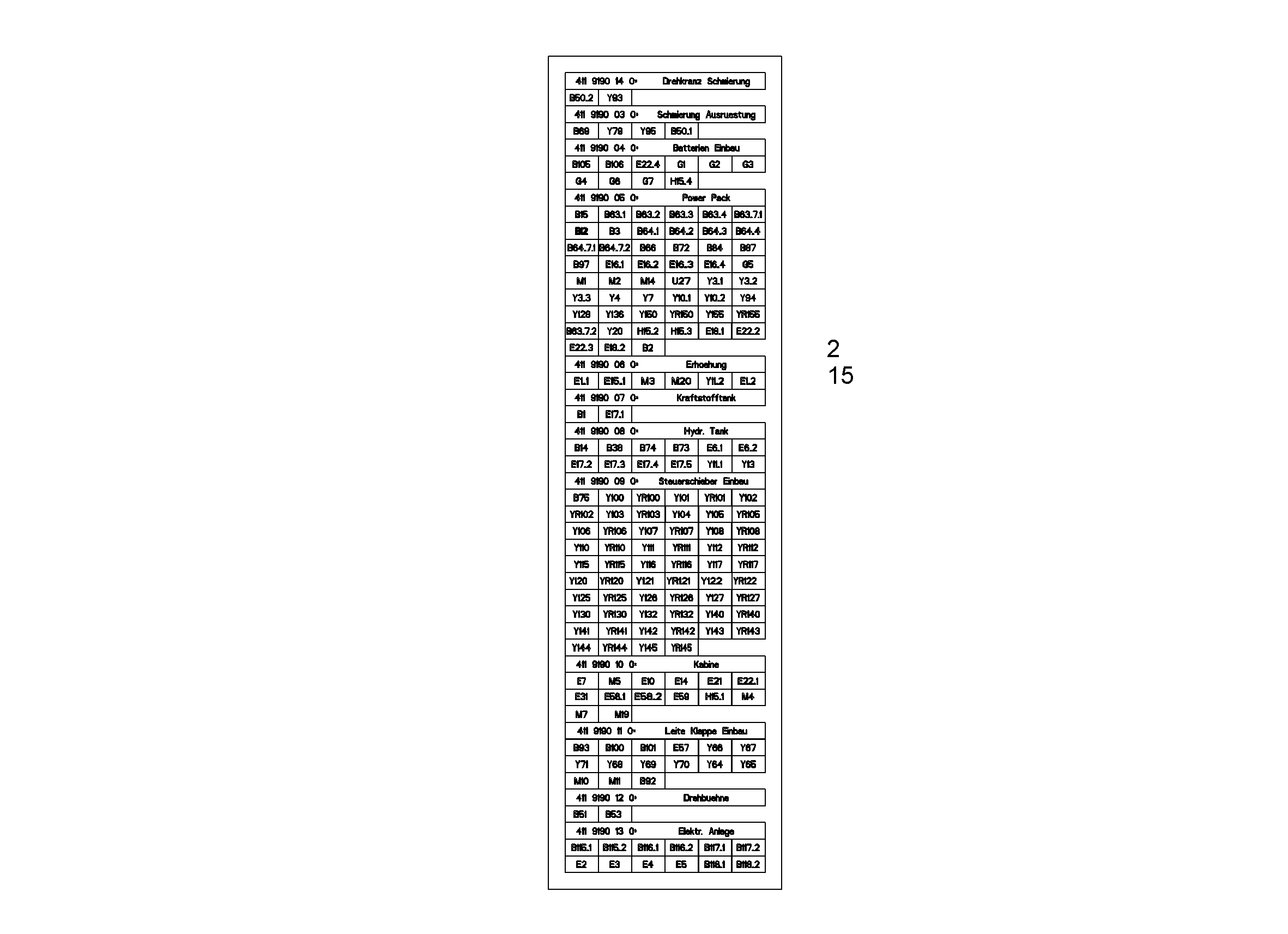 ЭТИКЕТКА 9009799 LIEBHERR