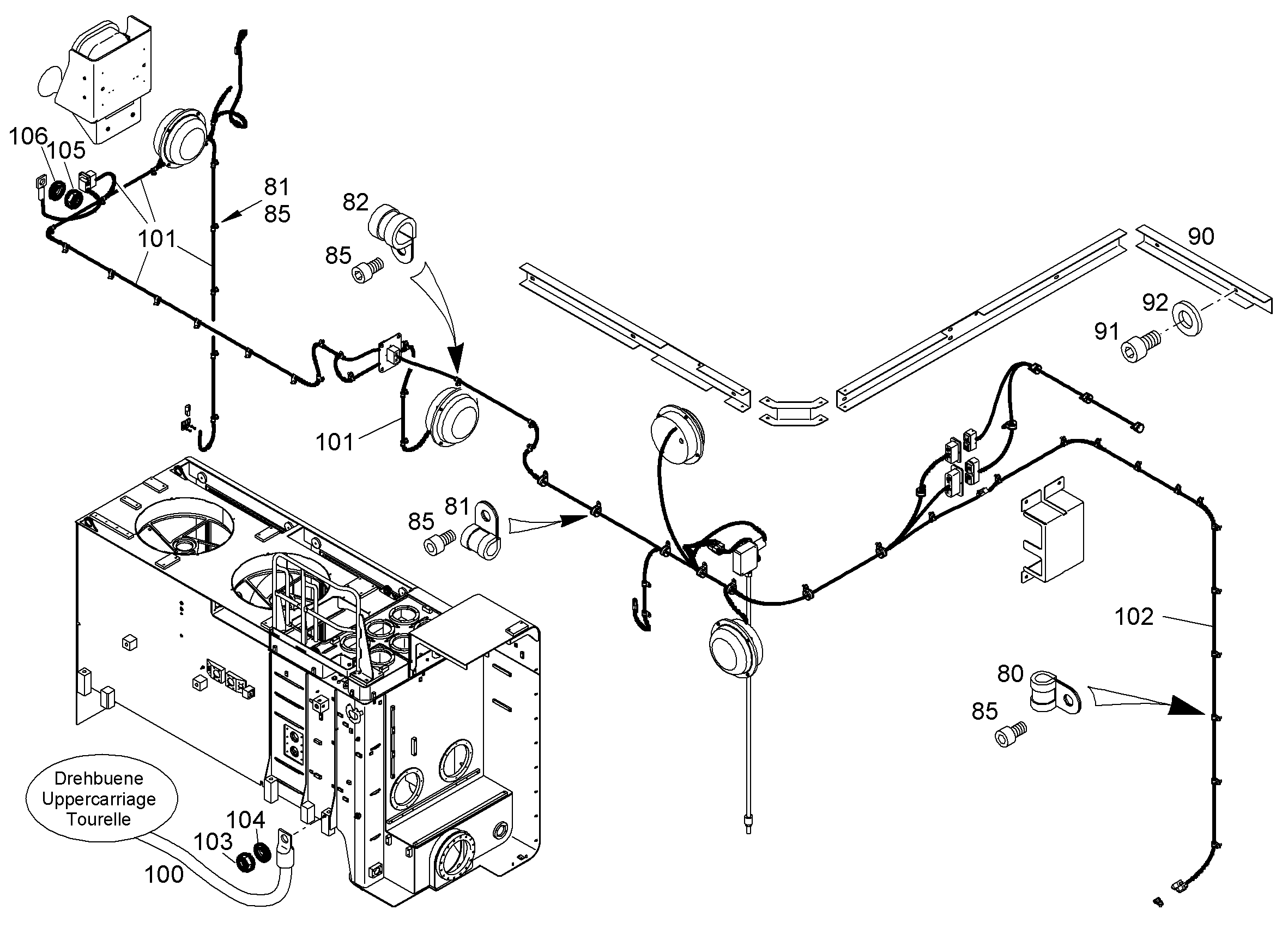 КОМПЛЕКТ КАБЕЛЕЙ 3G 10009717 LIEBHERR